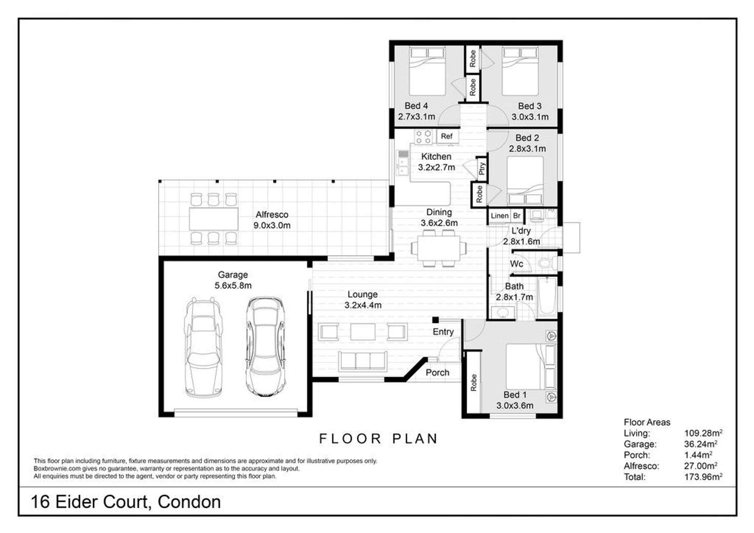 Floorplan of Homely house listing, 16 Eider Court, Condon QLD 4815