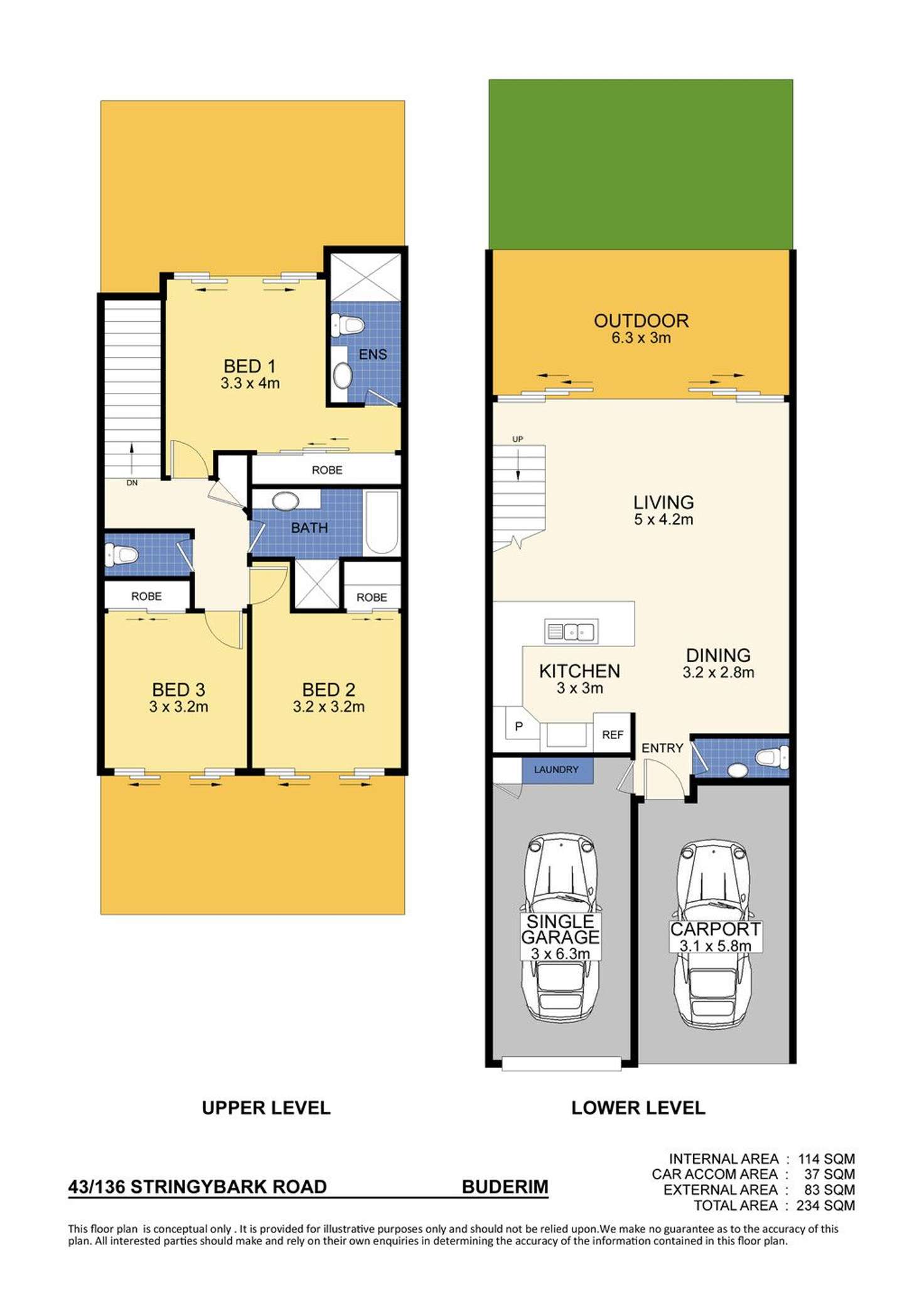 Floorplan of Homely unit listing, 43/136 Stringybark Road, Buderim QLD 4556