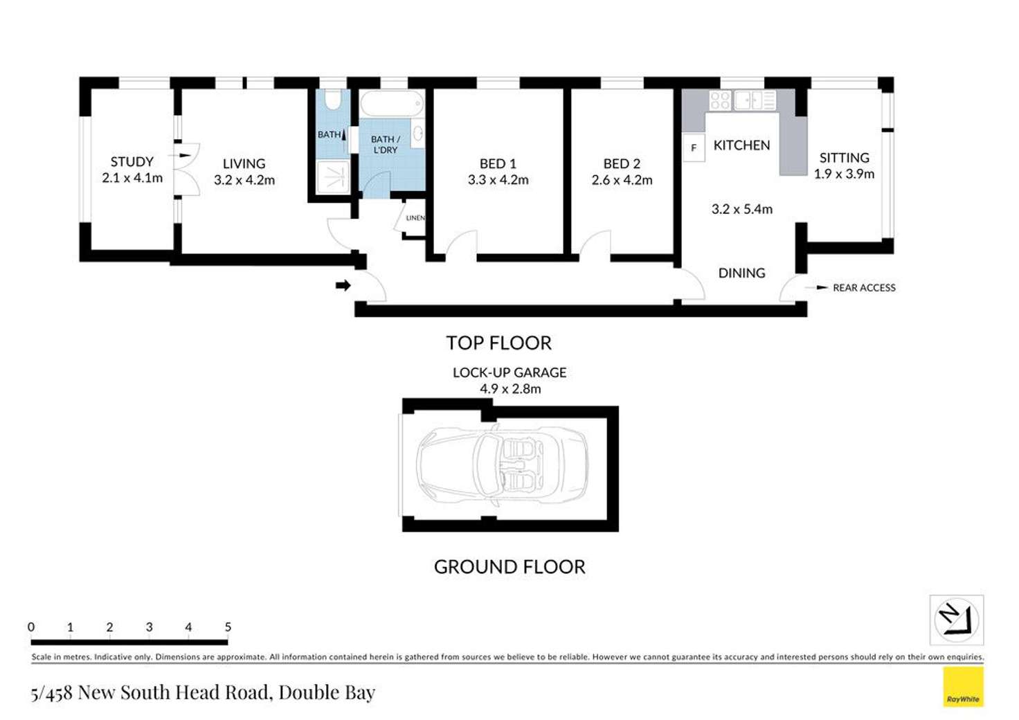 Floorplan of Homely apartment listing, 5/458 New South Head Road, Double Bay NSW 2028