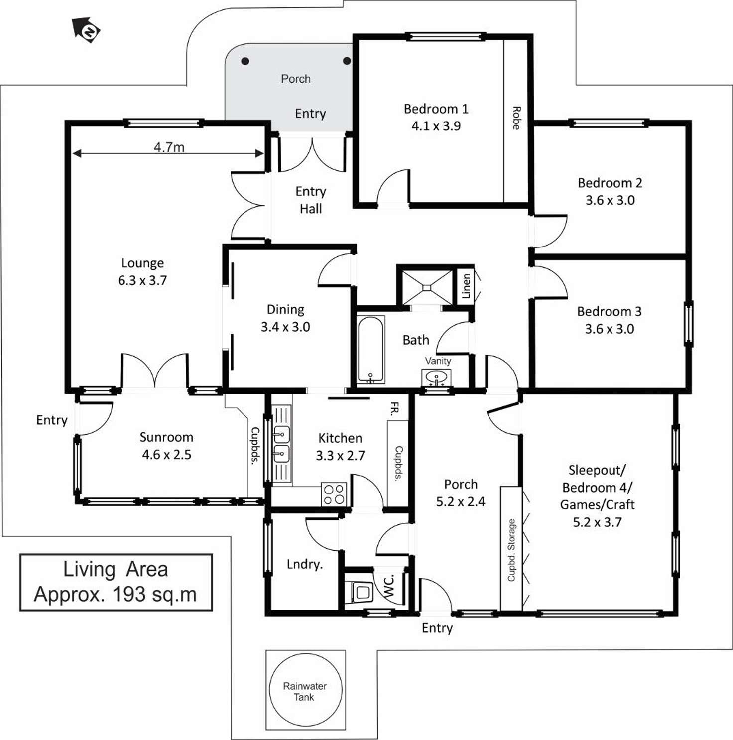Floorplan of Homely house listing, 2 Dickerson Street, Barmera SA 5345