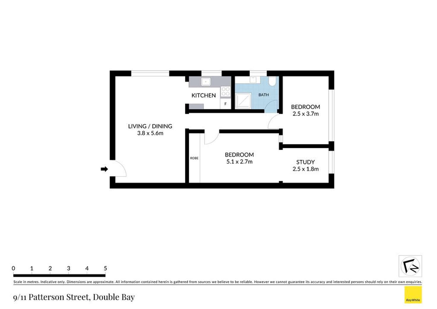 Floorplan of Homely apartment listing, 9/11 Patterson Street, Double Bay NSW 2028