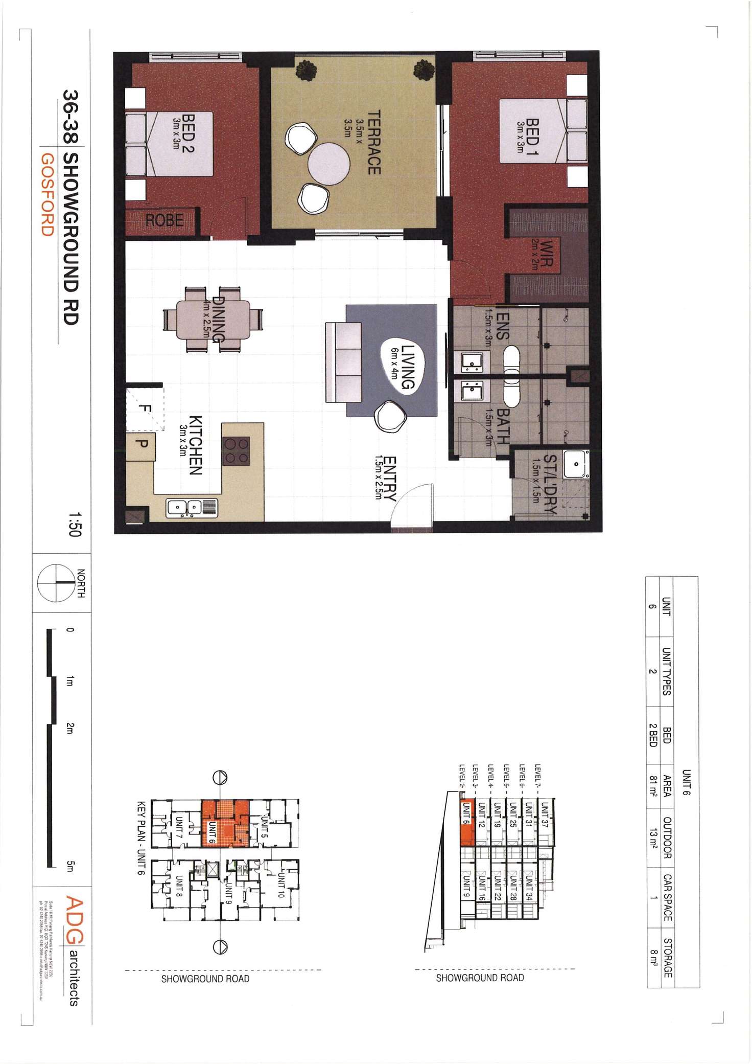 Floorplan of Homely unit listing, 6/36-38 Showground Road, Gosford NSW 2250