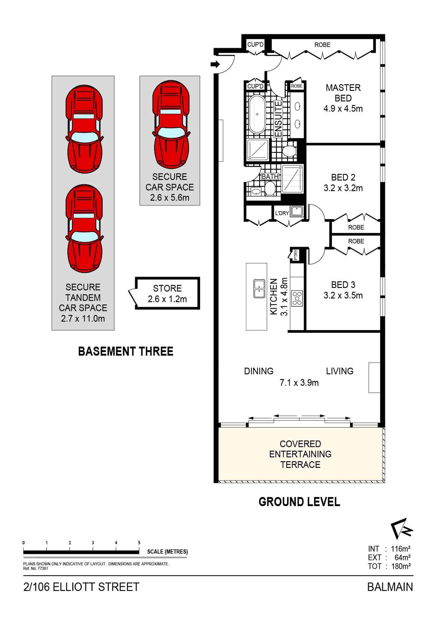 Floorplan of Homely apartment listing, 2G/106 Elliott Street, Balmain NSW 2041