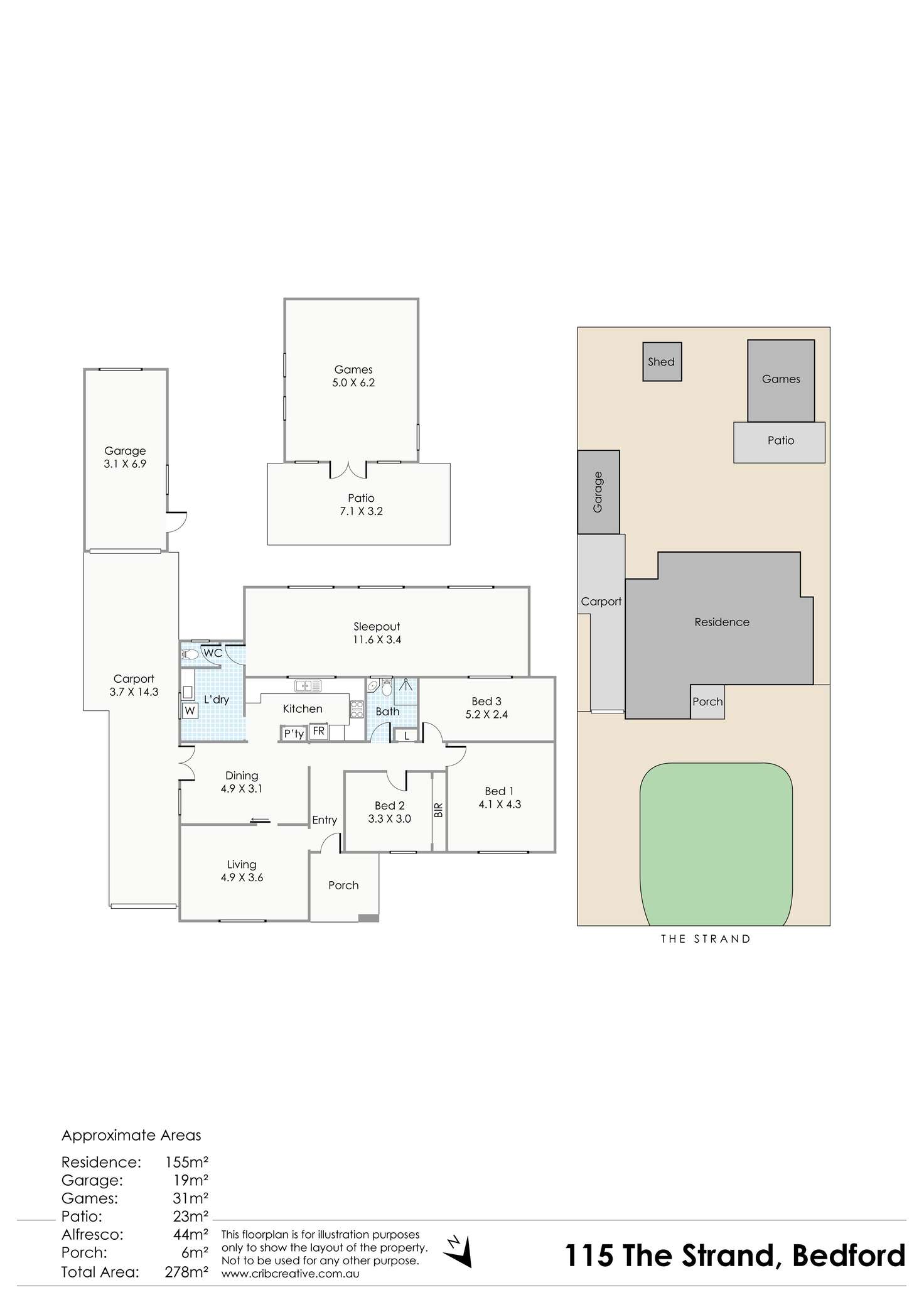 Floorplan of Homely house listing, 115 The Strand, Bedford WA 6052