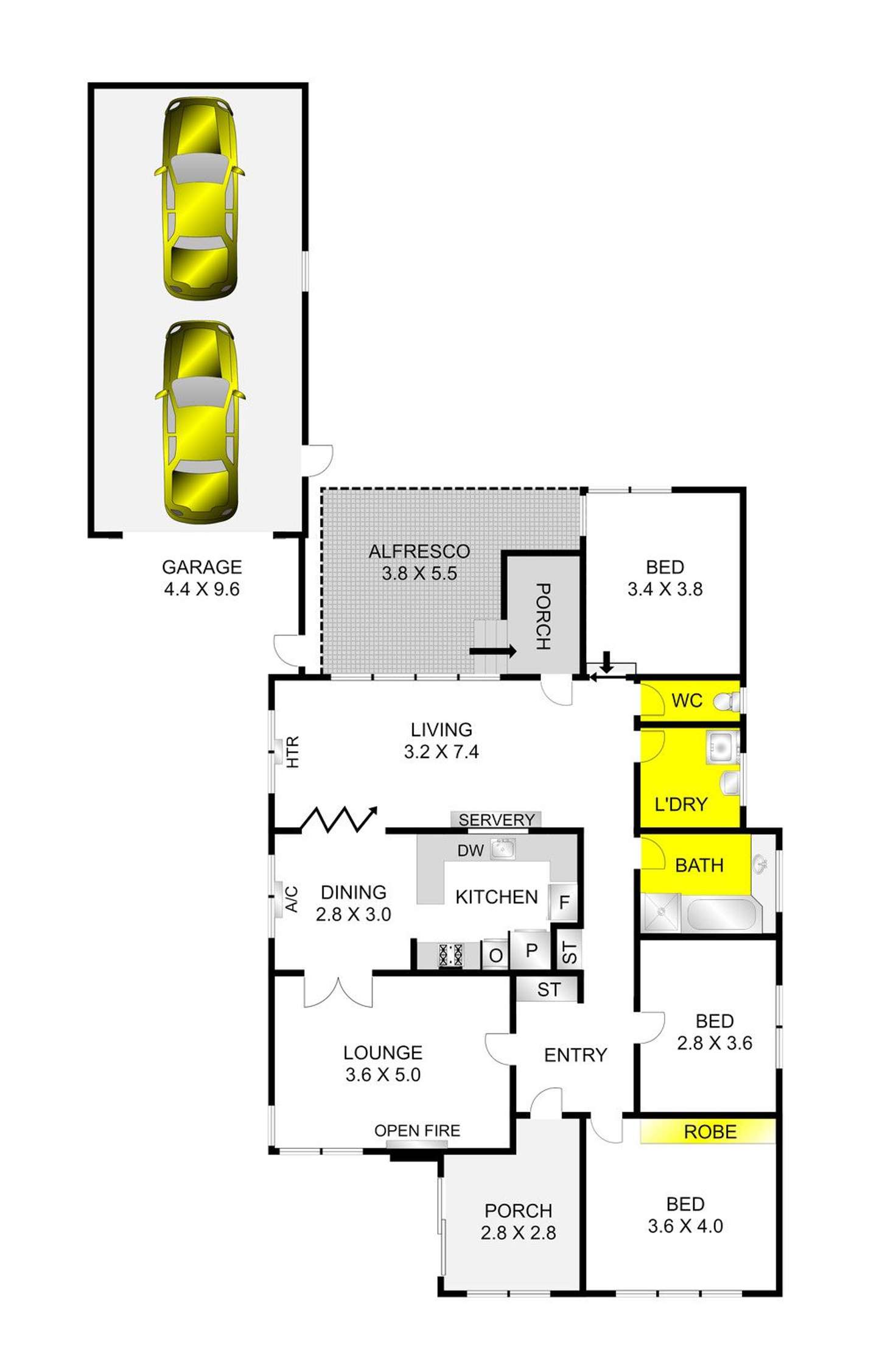 Floorplan of Homely house listing, 15 Arthur Street, Hamlyn Heights VIC 3215