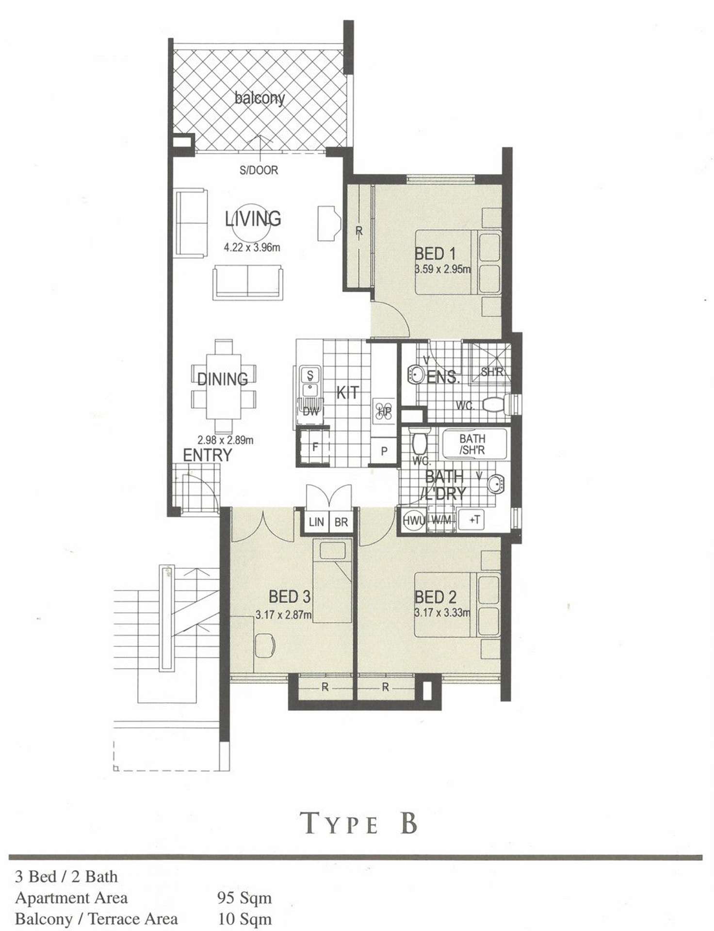 Floorplan of Homely apartment listing, 44/11 Tanunda Drive, Rivervale WA 6103