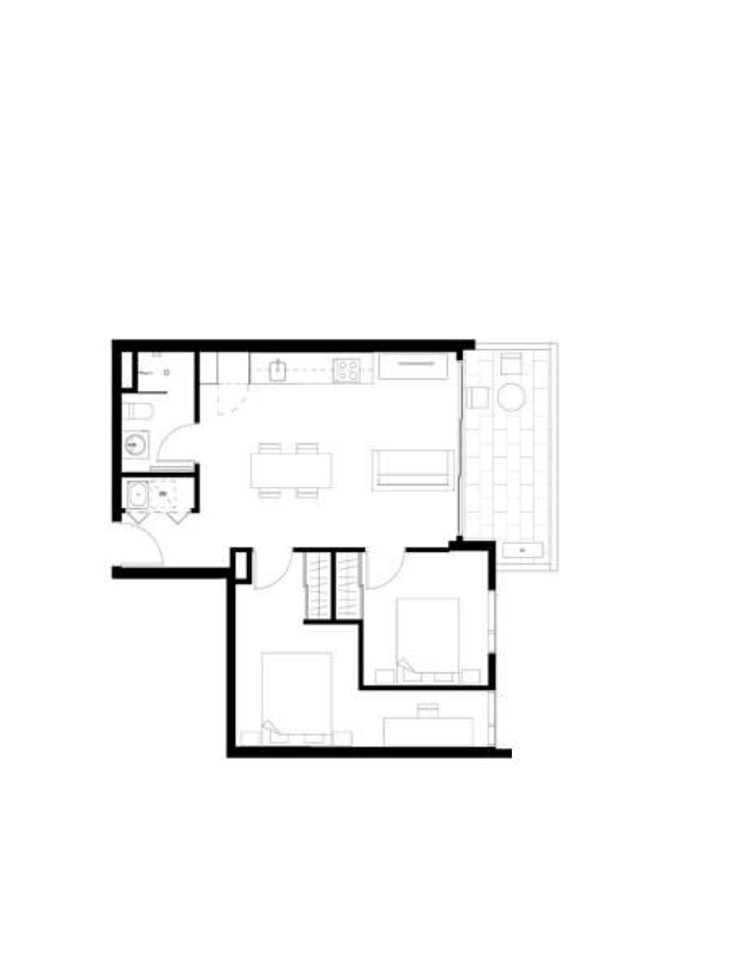 Floorplan of Homely apartment listing, 503/8 Garfield Street, Richmond VIC 3121