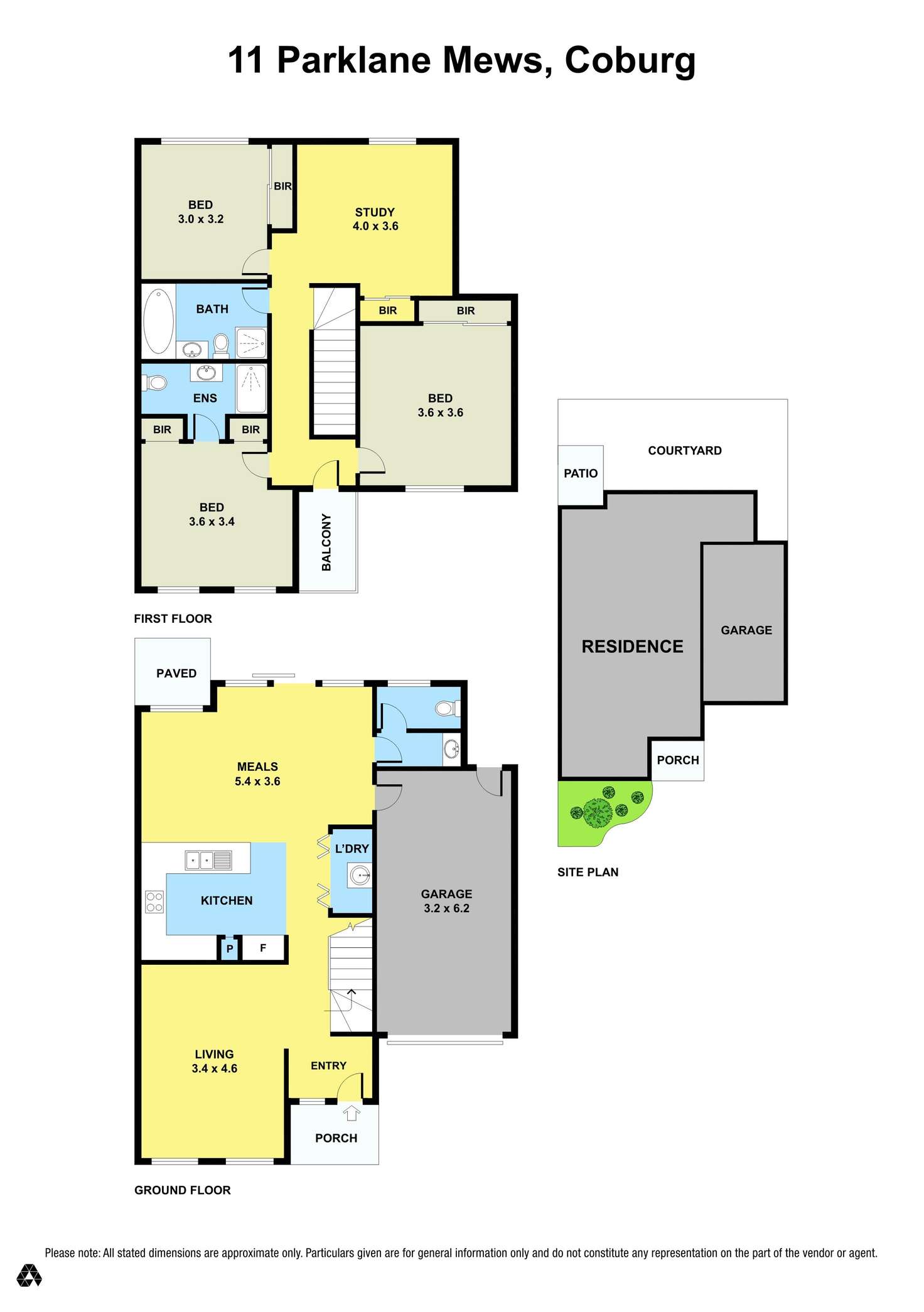 Floorplan of Homely townhouse listing, 11 Parklane Mews, Coburg VIC 3058