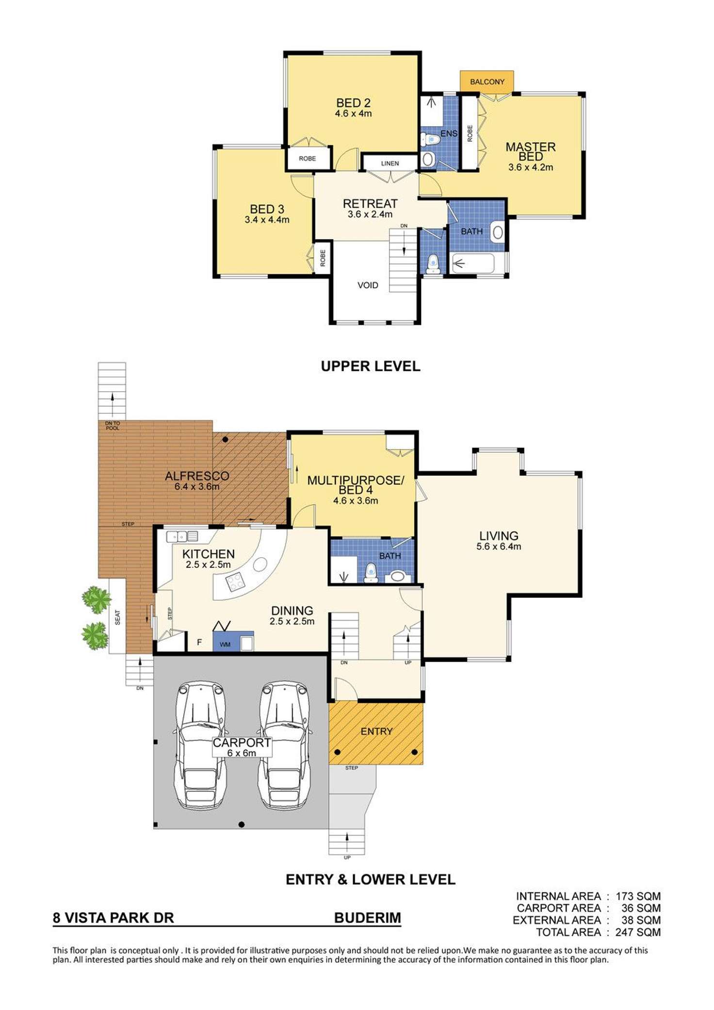 Floorplan of Homely house listing, 8 Vista Park Drive, Buderim QLD 4556