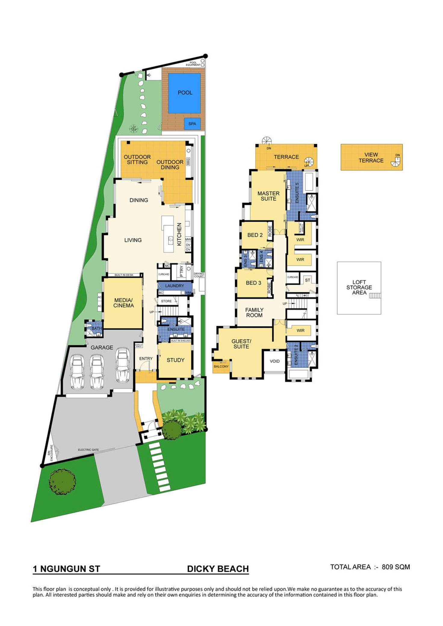 Floorplan of Homely house listing, 1 Ngungun Street, Dicky Beach QLD 4551