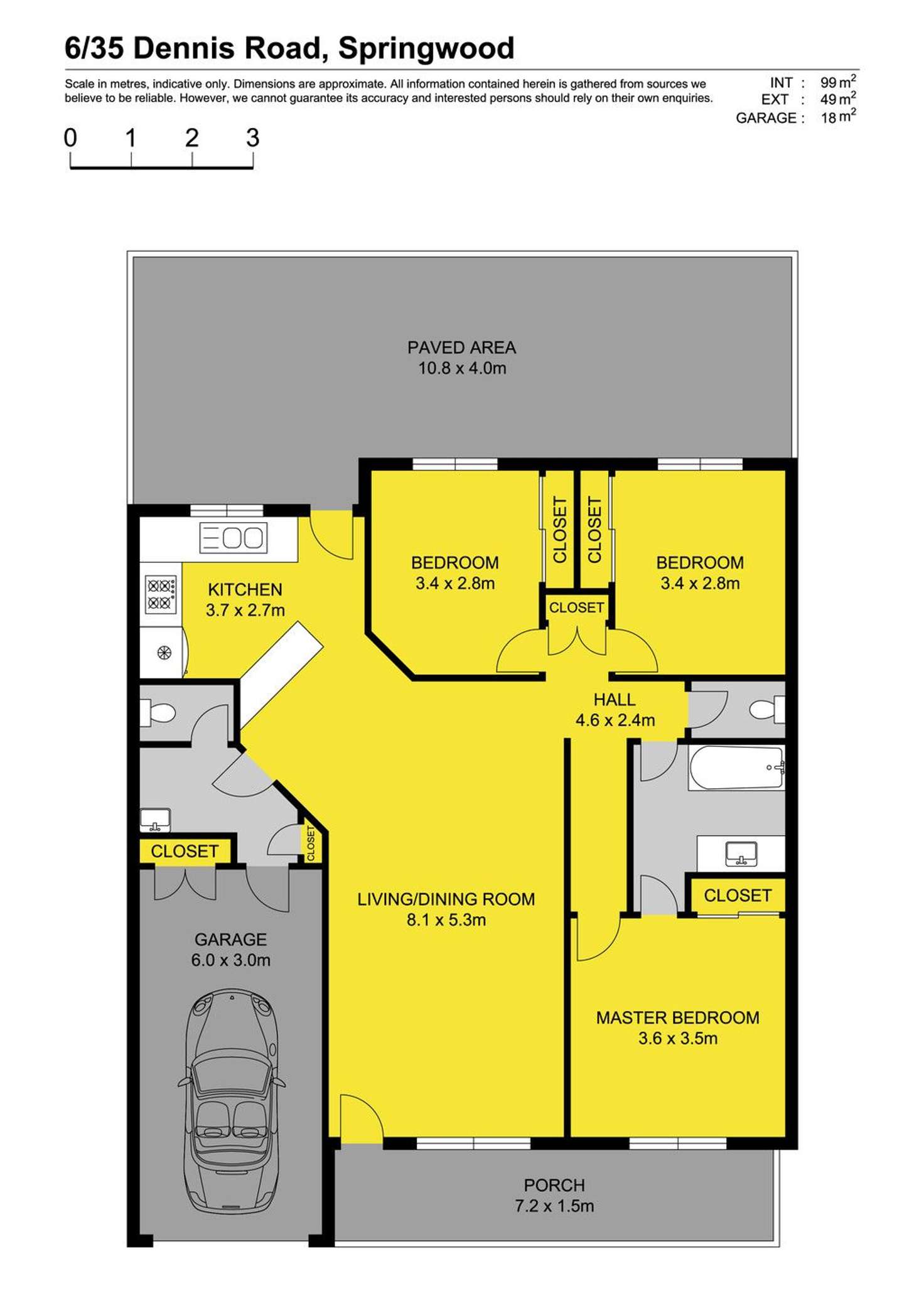 Floorplan of Homely house listing, 6/35 Dennis Road, Springwood QLD 4127