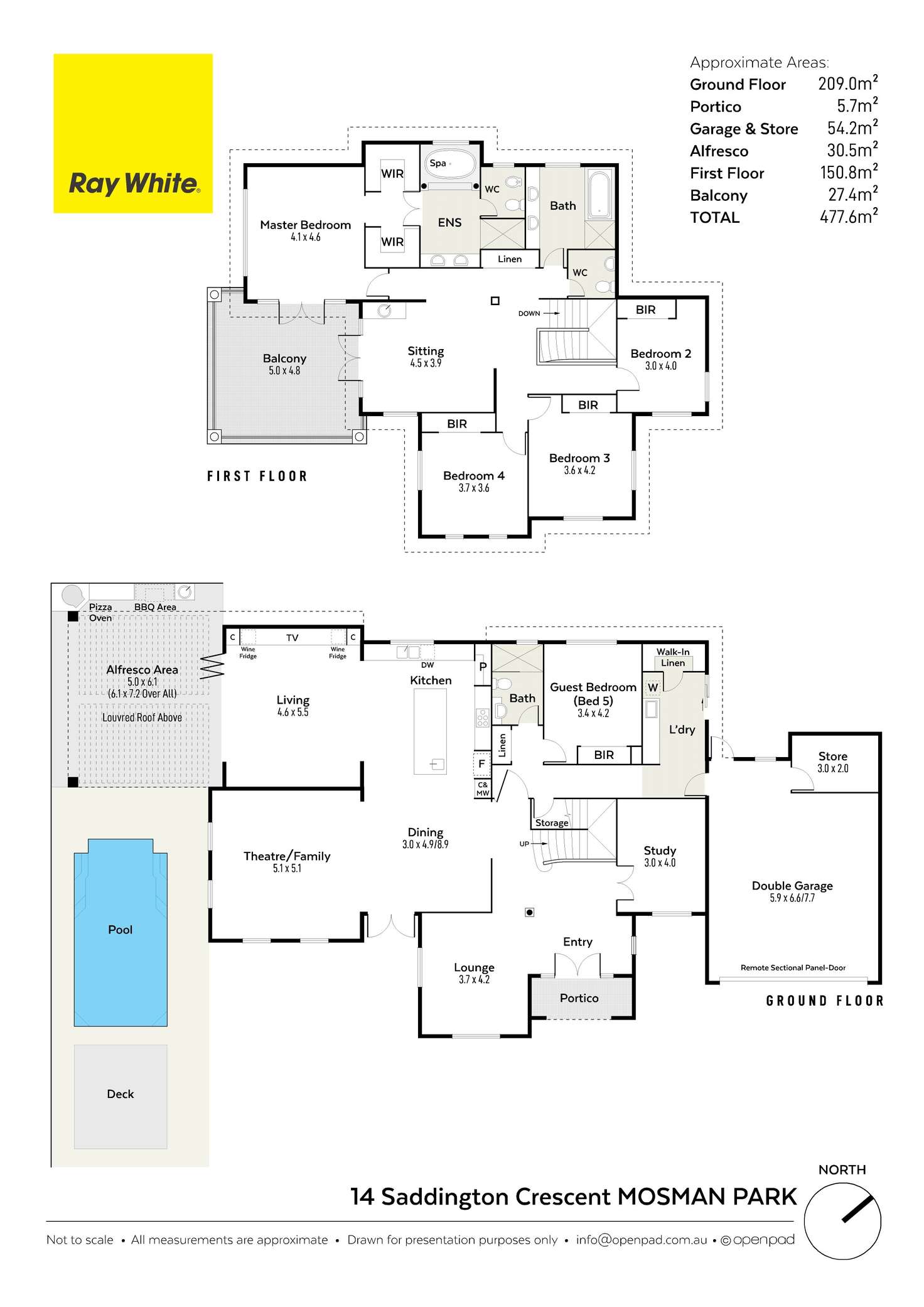 Floorplan of Homely house listing, 14 Saddington Crescent, Mosman Park WA 6012