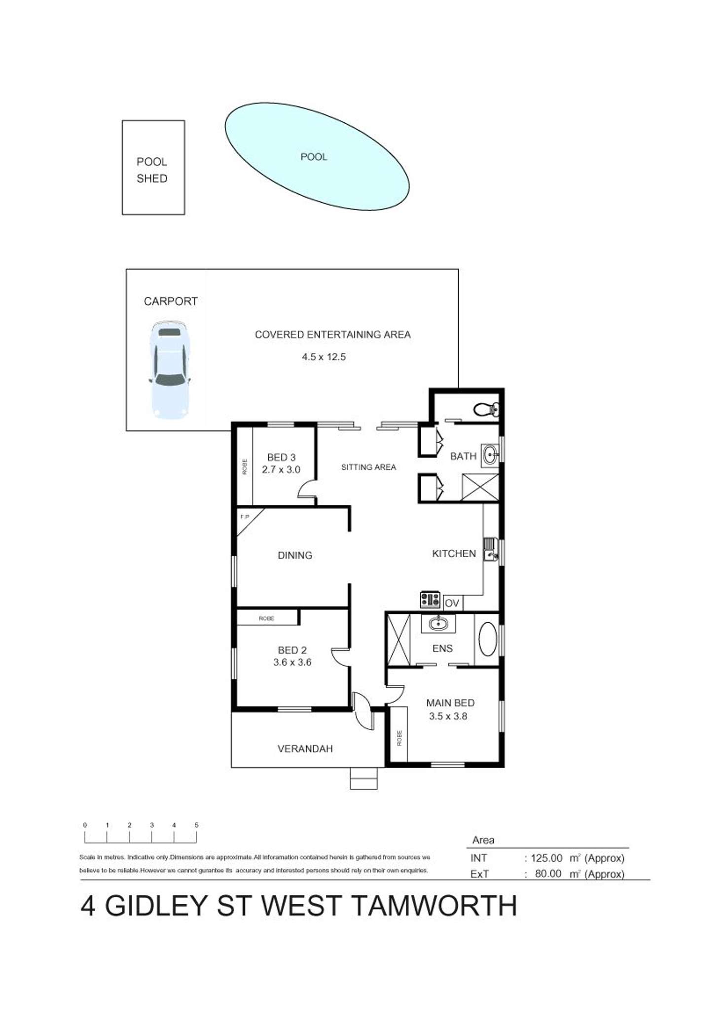 Floorplan of Homely house listing, 4 Gidley Street, Tamworth NSW 2340