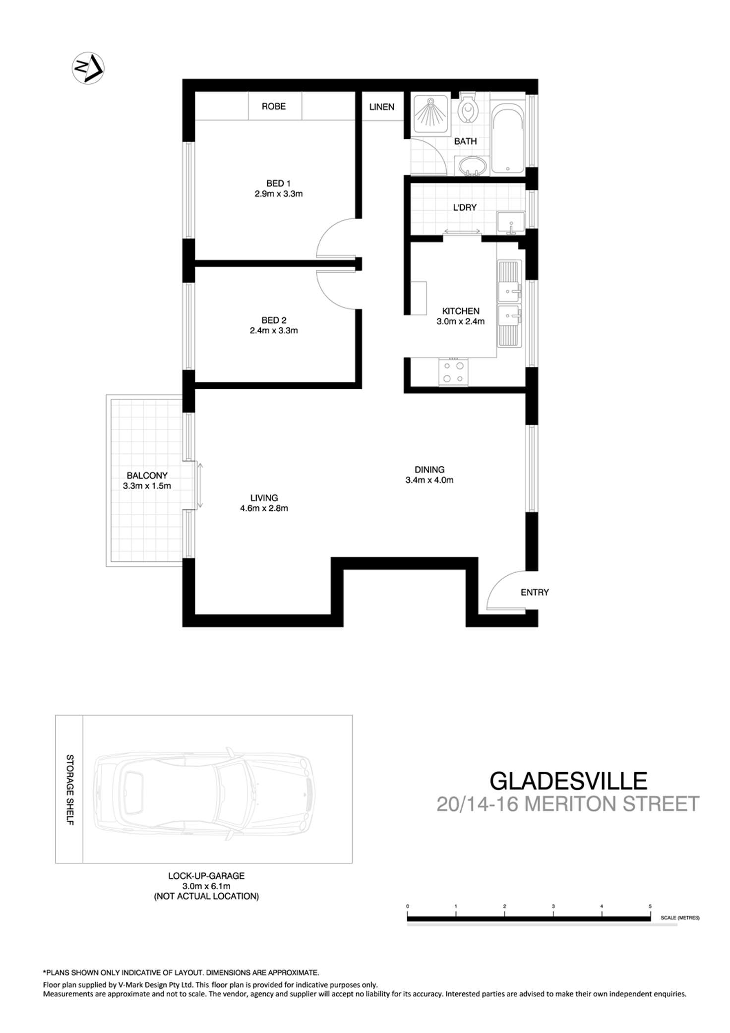 Floorplan of Homely apartment listing, 20/14-16 Meriton Street, Gladesville NSW 2111