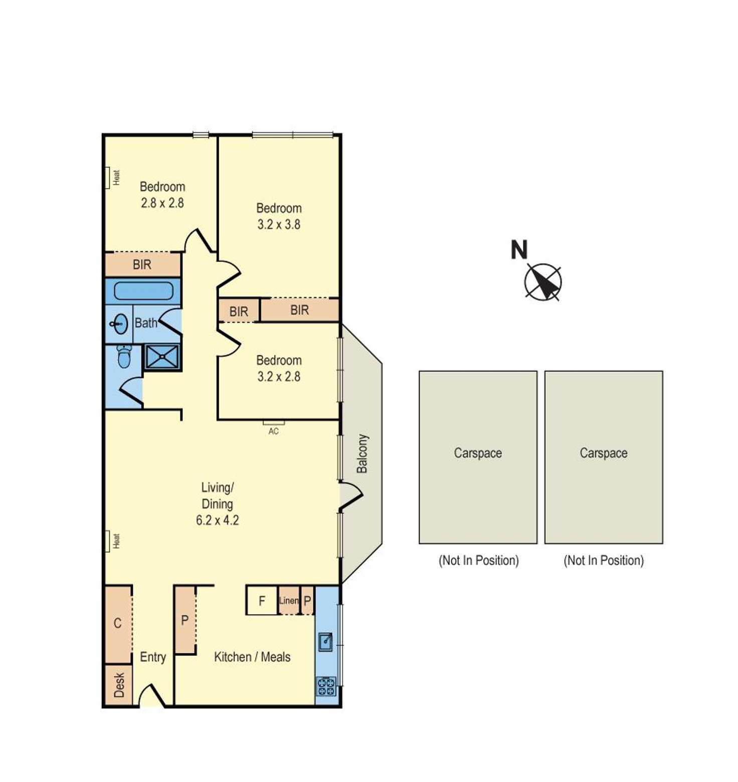 Floorplan of Homely apartment listing, 2/17 Roberts Court, Brighton East VIC 3187