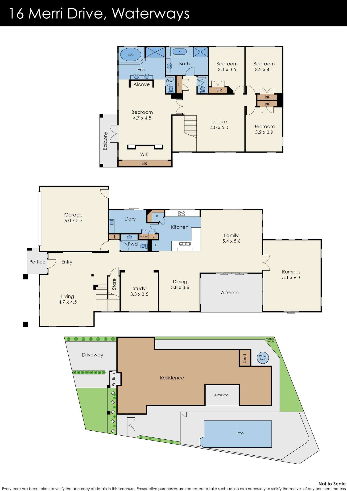 Floorplan of Homely house listing, 16 Merri Drive, Waterways VIC 3195