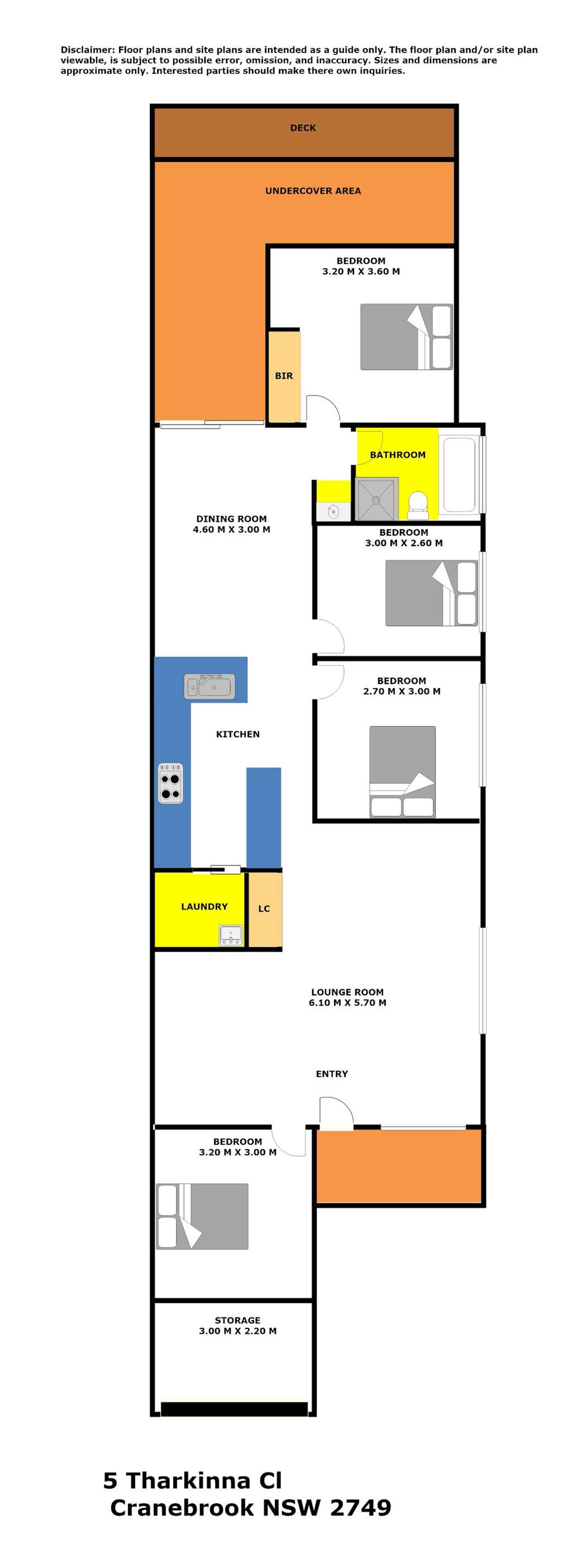 Floorplan of Homely house listing, 2/5 Tharkinna Close, Cranebrook NSW 2749