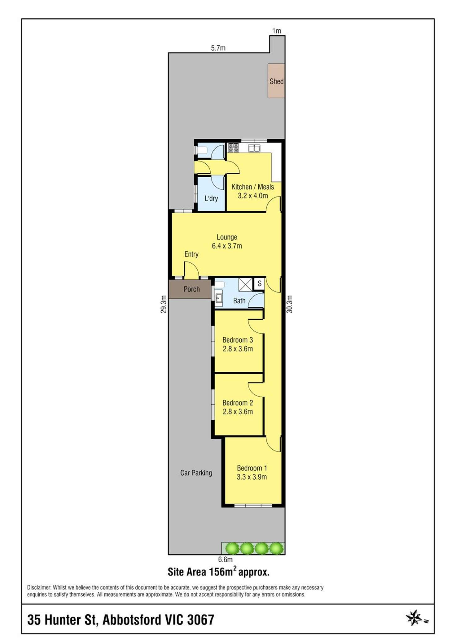 Floorplan of Homely house listing, 35 Hunter Street, Abbotsford VIC 3067