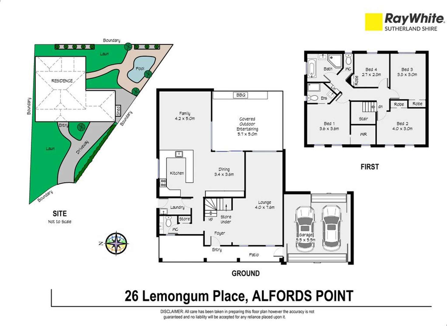 Floorplan of Homely house listing, 26 Lemongum Place, Alfords Point NSW 2234