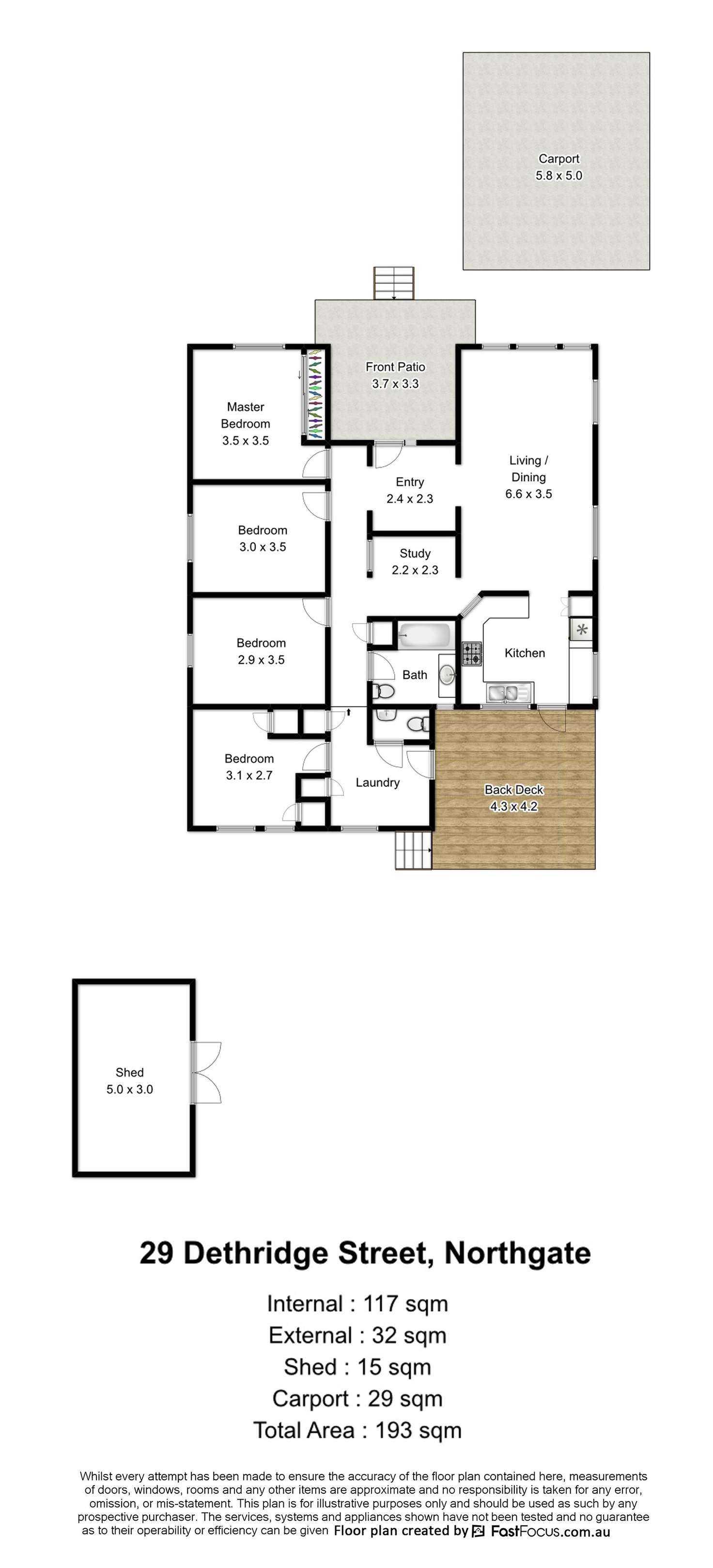 Floorplan of Homely house listing, 29 Dethridge Street, Northgate QLD 4013