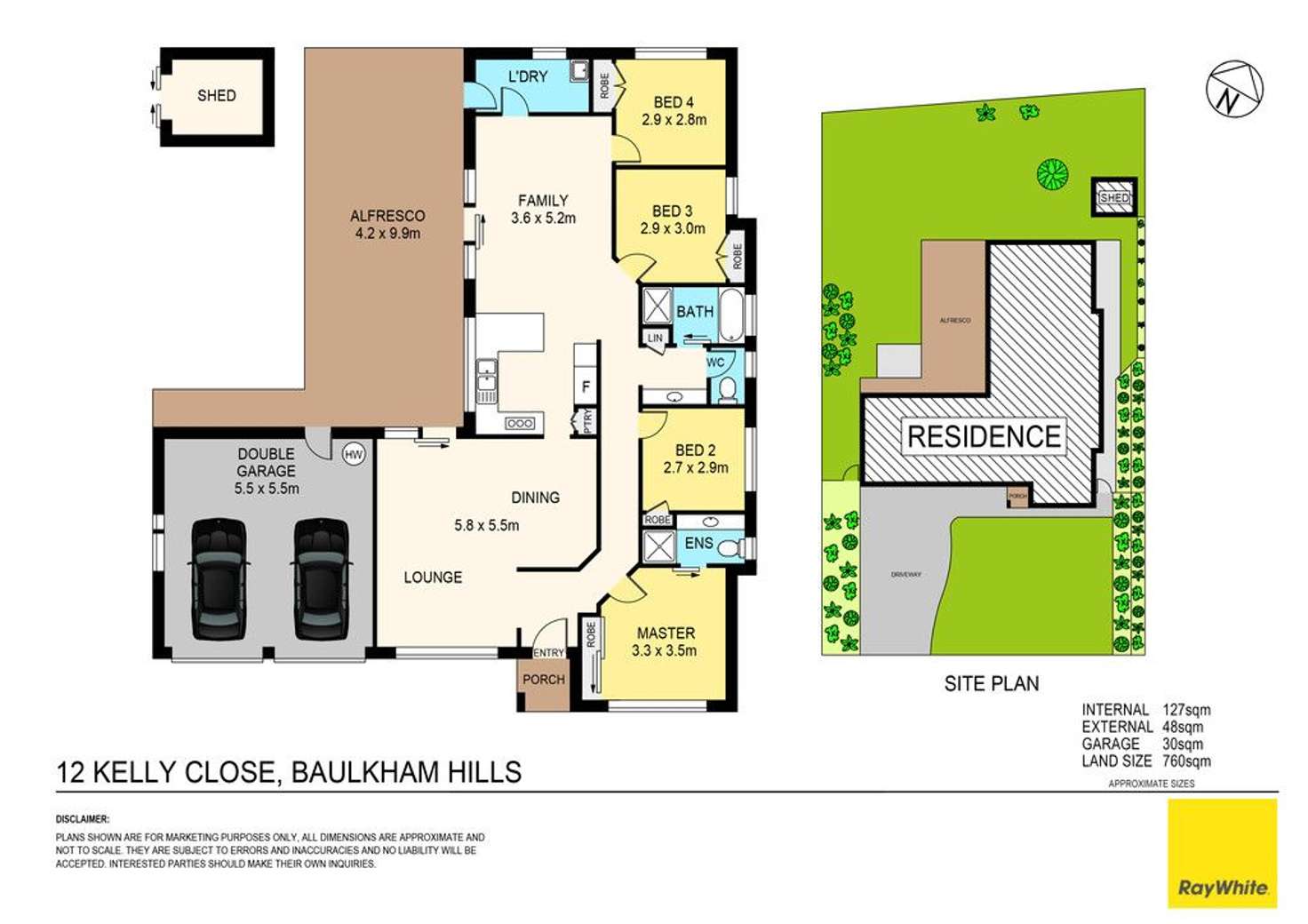 Floorplan of Homely house listing, 12 Kelly Close, Baulkham Hills NSW 2153