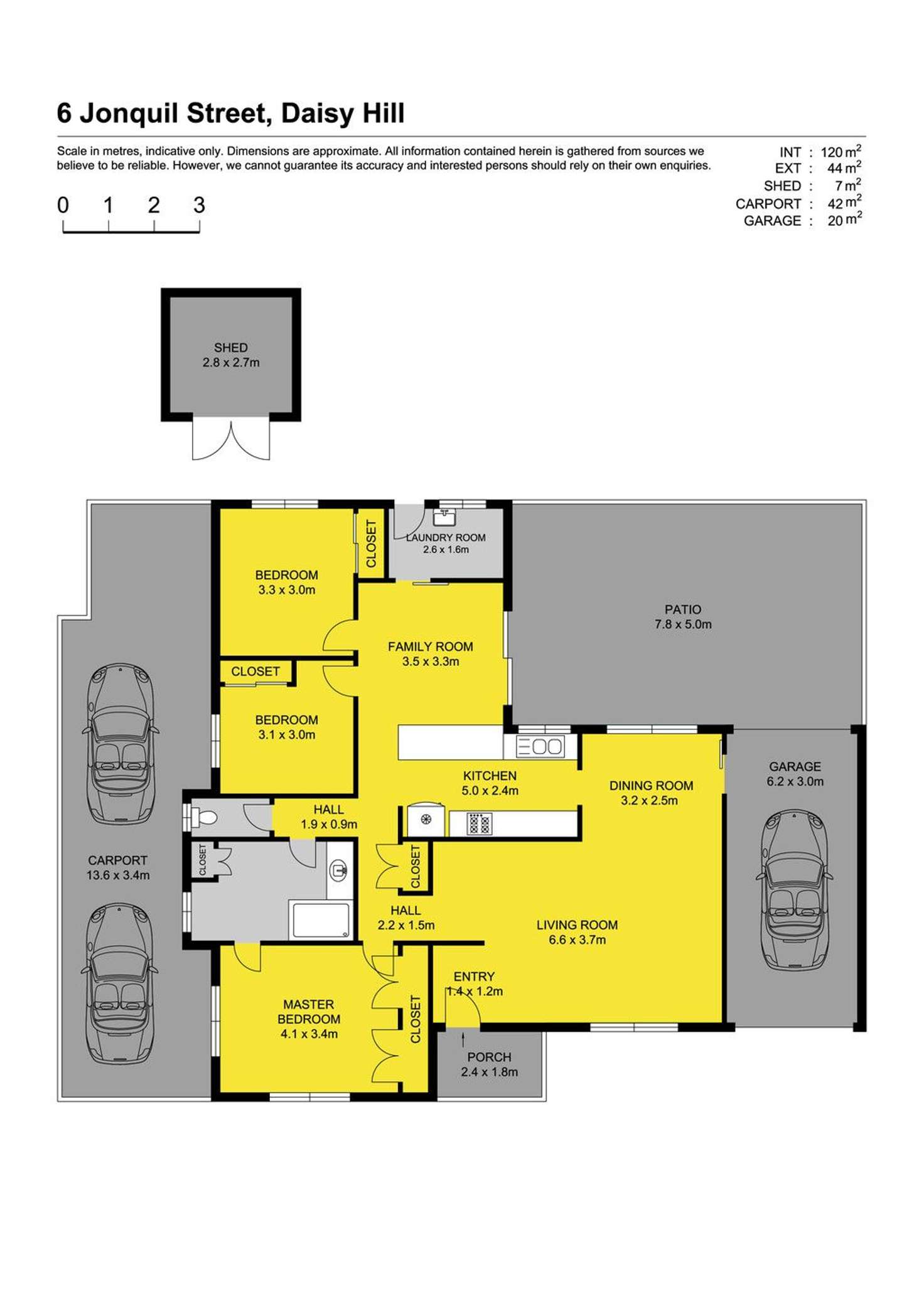 Floorplan of Homely house listing, 6 Jonquil Street, Daisy Hill QLD 4127