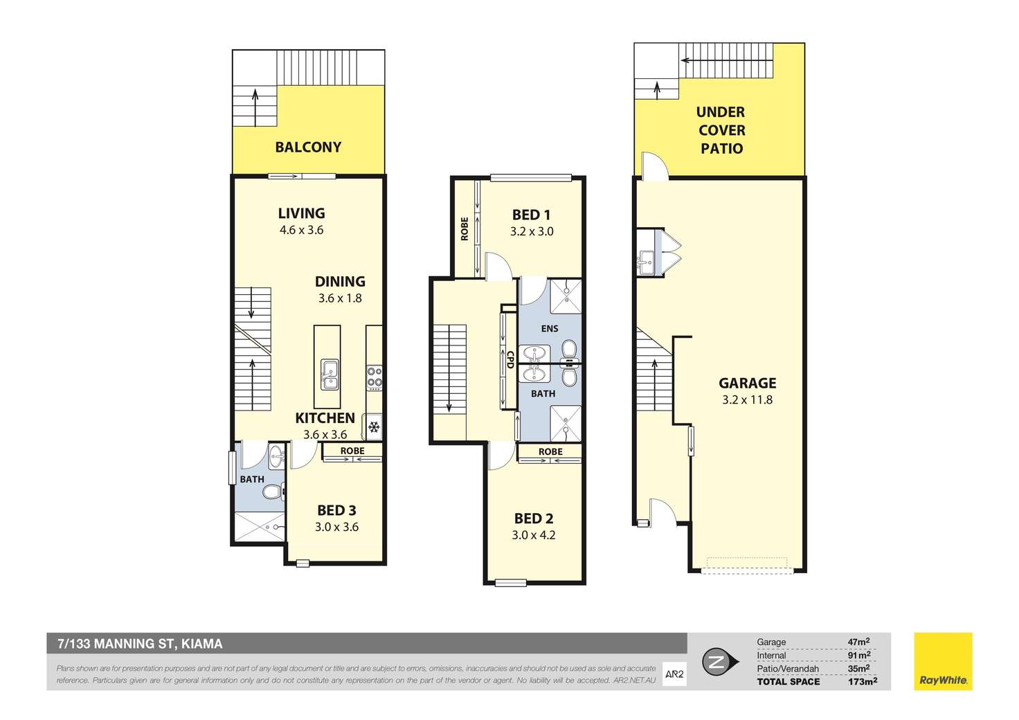 Floorplan of Homely townhouse listing, 7/133 Manning Street, Kiama NSW 2533