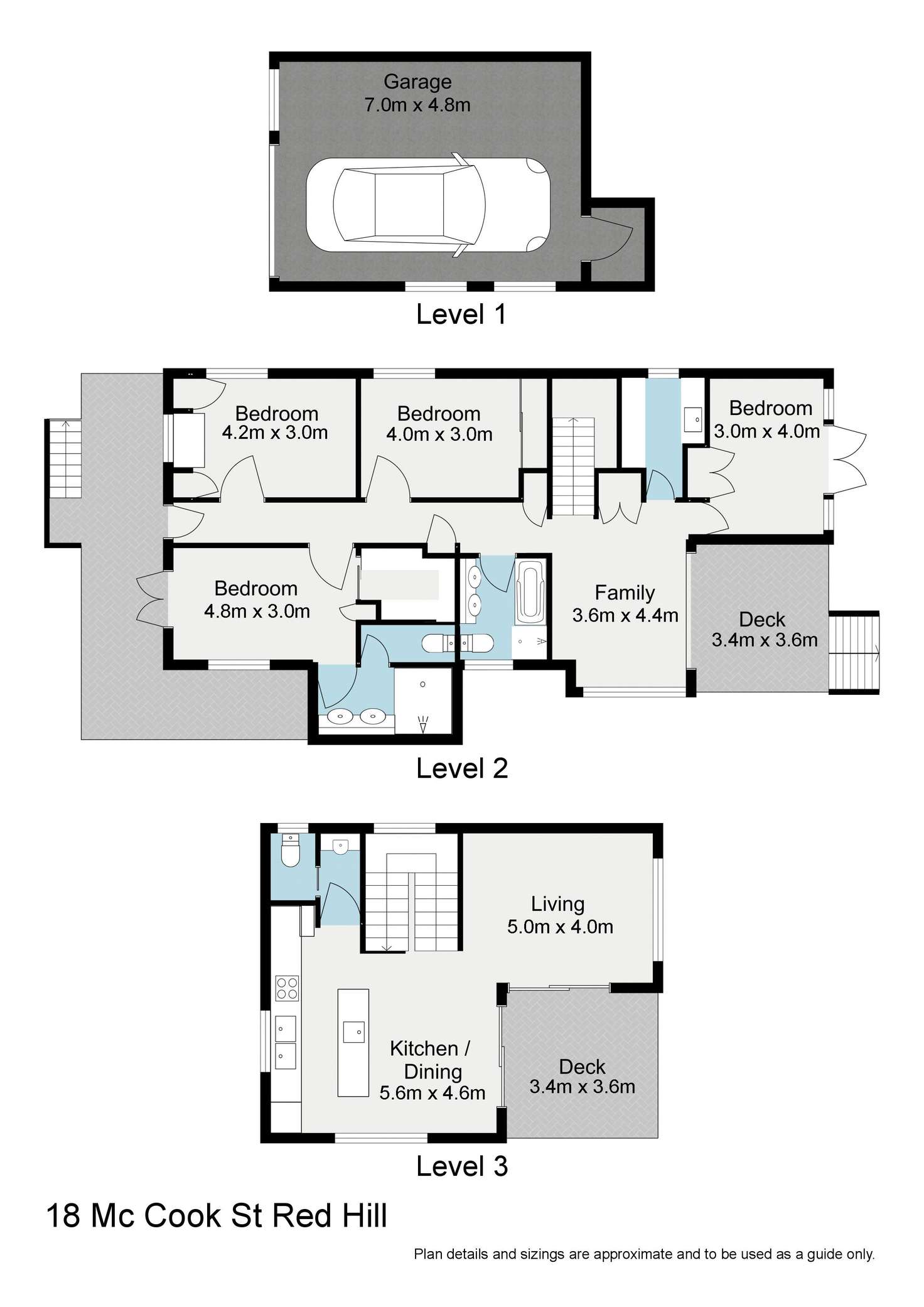 Floorplan of Homely house listing, 18 McCook Street, Red Hill QLD 4059