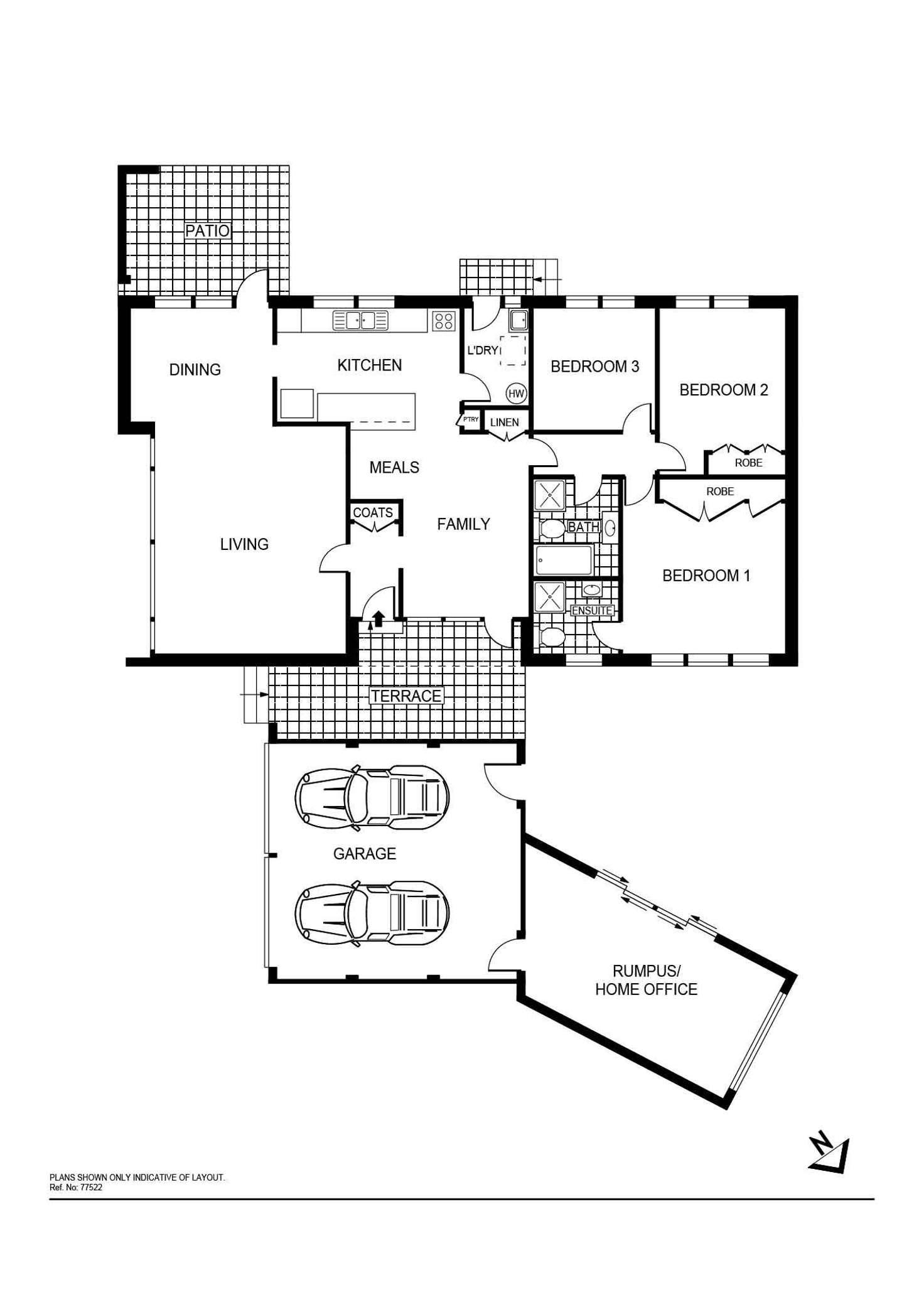 Floorplan of Homely house listing, 14 Jarvis Place, Macquarie ACT 2614