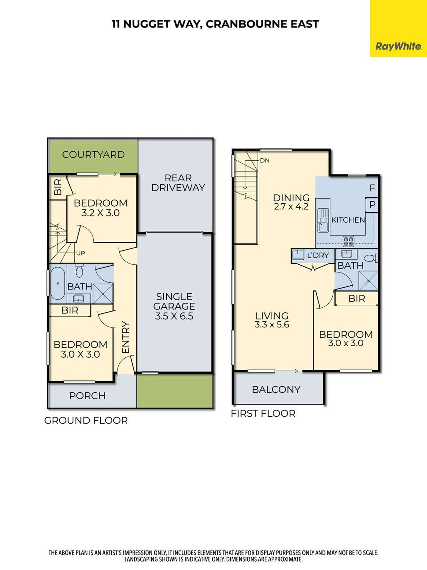 Floorplan of Homely unit listing, 11 Nugget Way, Cranbourne East VIC 3977