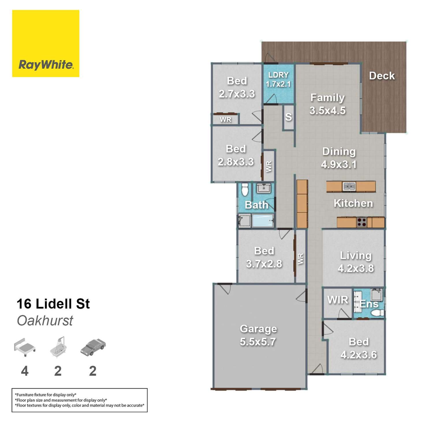 Floorplan of Homely house listing, 16 Lidell Street, Oakhurst NSW 2761