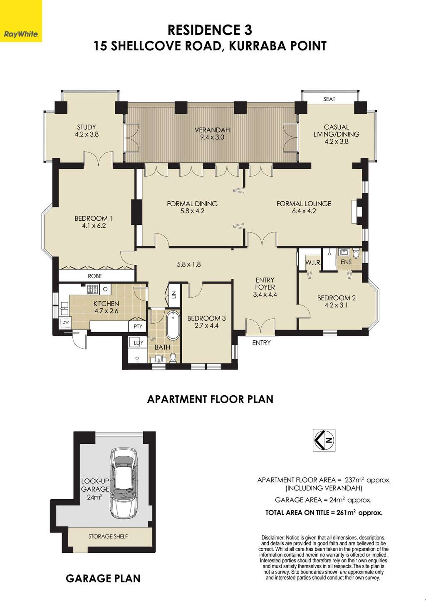 Floorplan of Homely apartment listing, 3/15 Shellcove Road, Neutral Bay NSW 2089