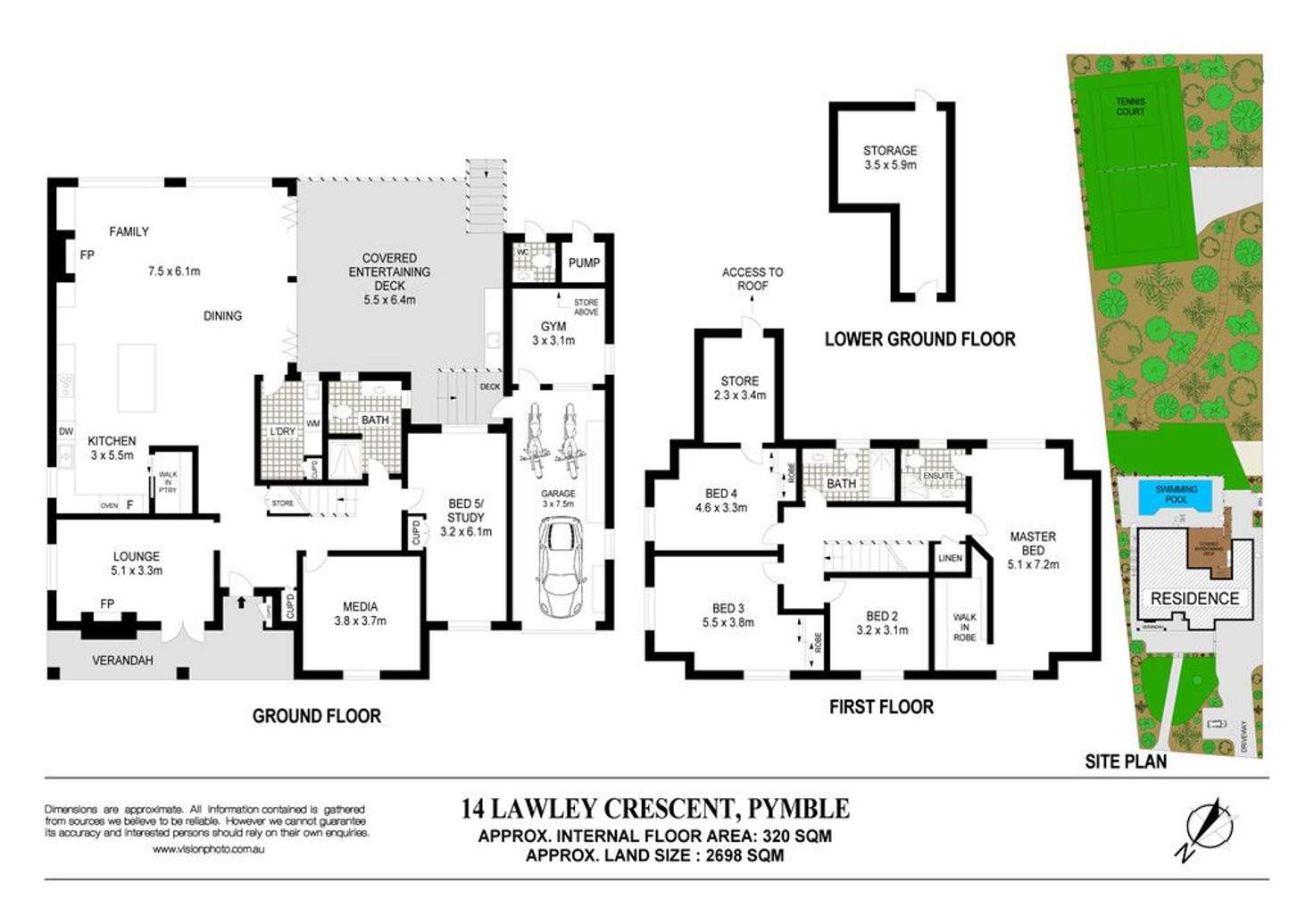 Floorplan of Homely house listing, 14 Lawley Crescent, Pymble NSW 2073