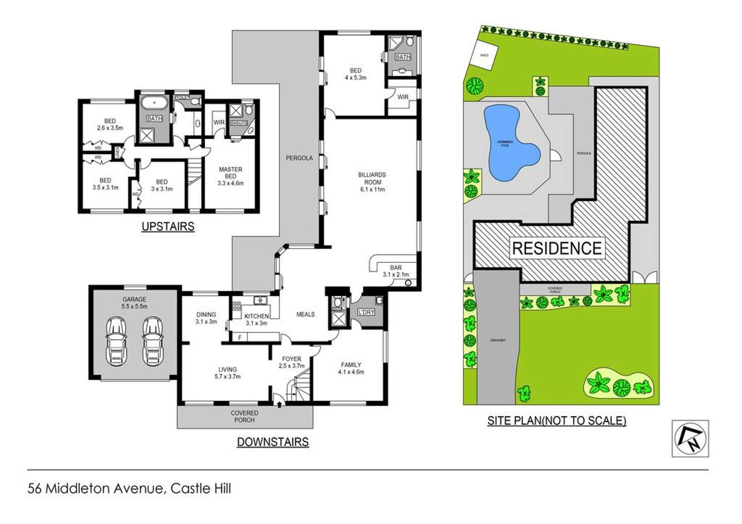 Floorplan of Homely house listing, 56 Middleton Avenue, Castle Hill NSW 2154