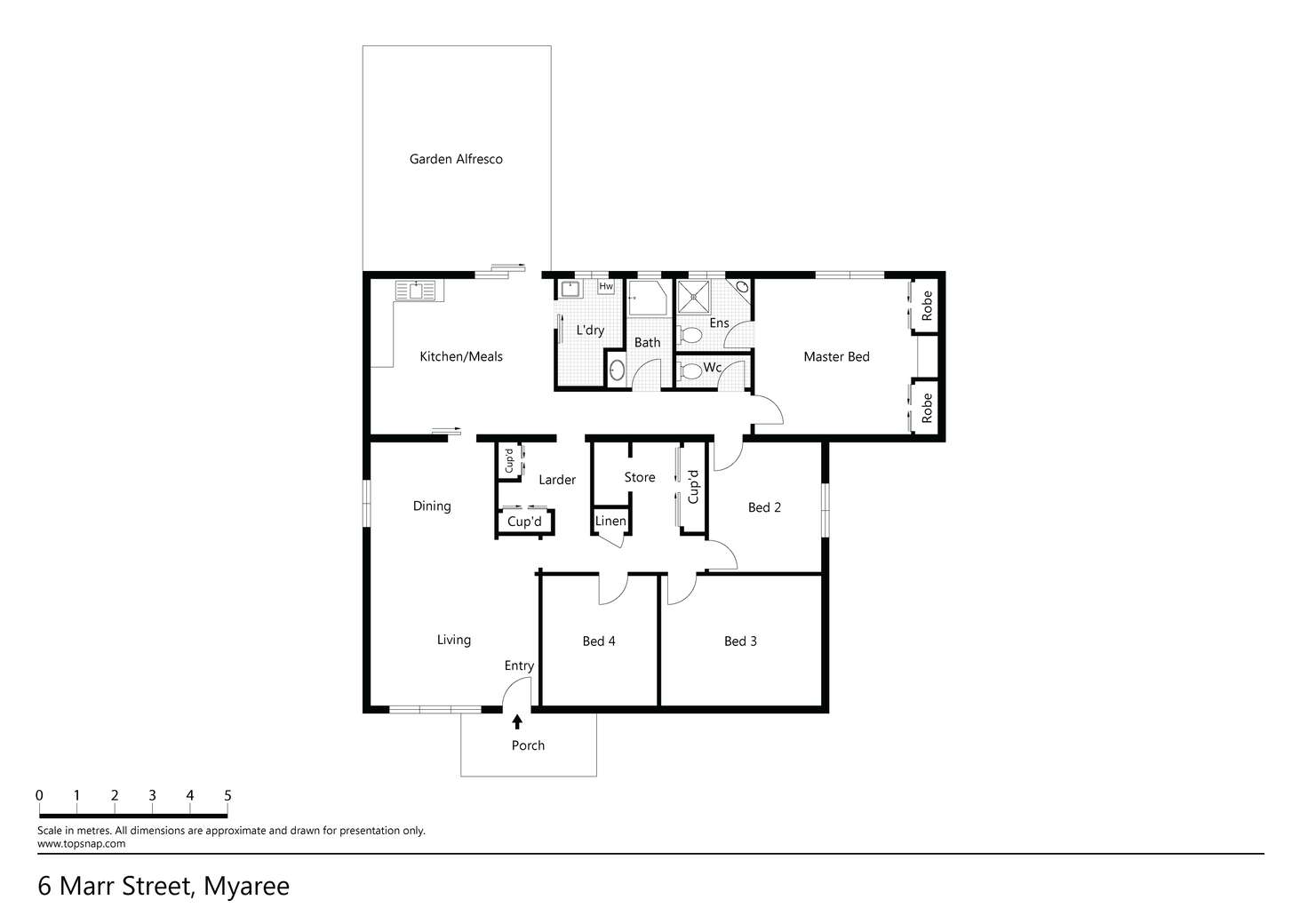 Floorplan of Homely house listing, 6 Marr Street, Myaree WA 6154