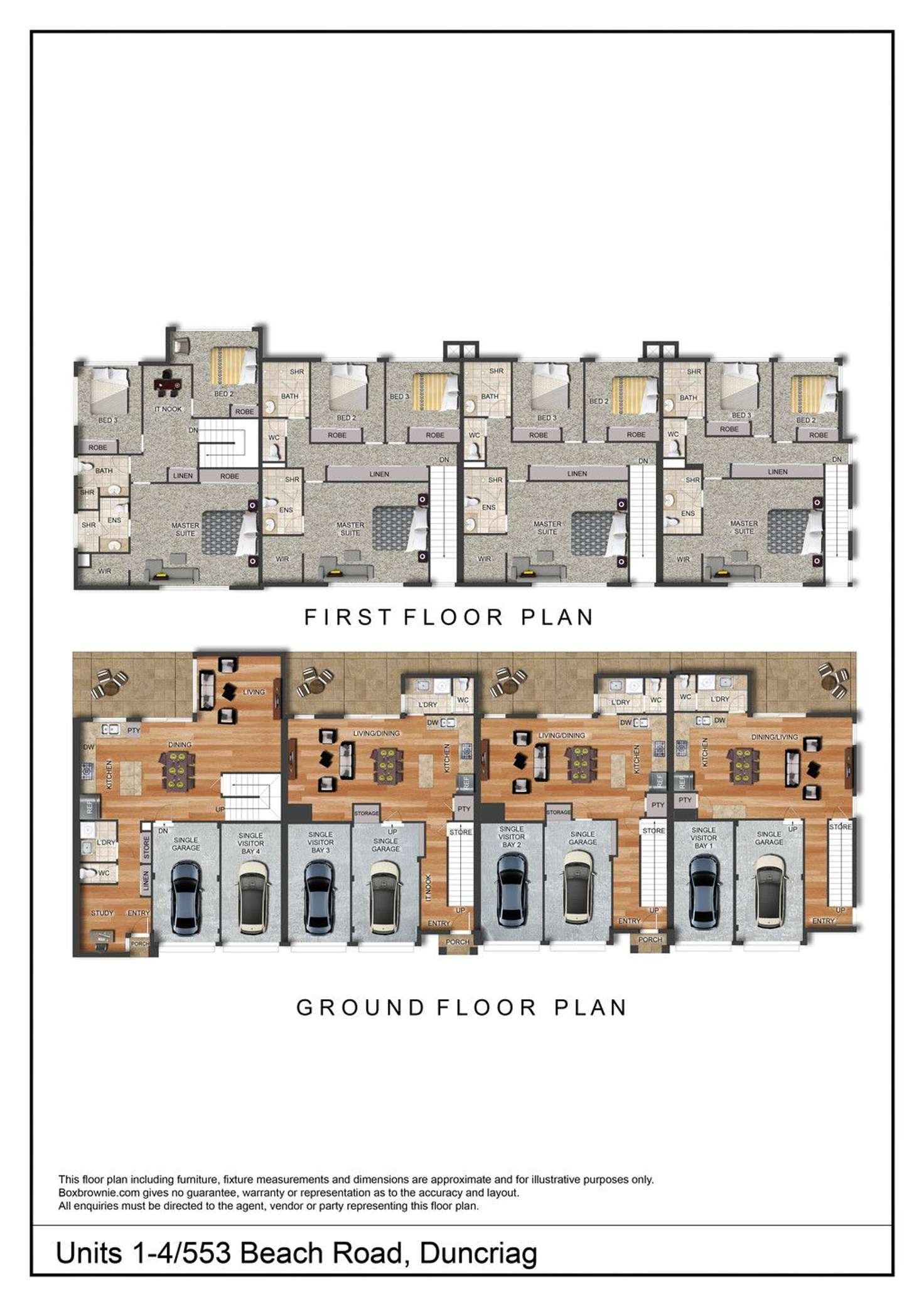 Floorplan of Homely townhouse listing, 553 Beach Road, Duncraig WA 6023