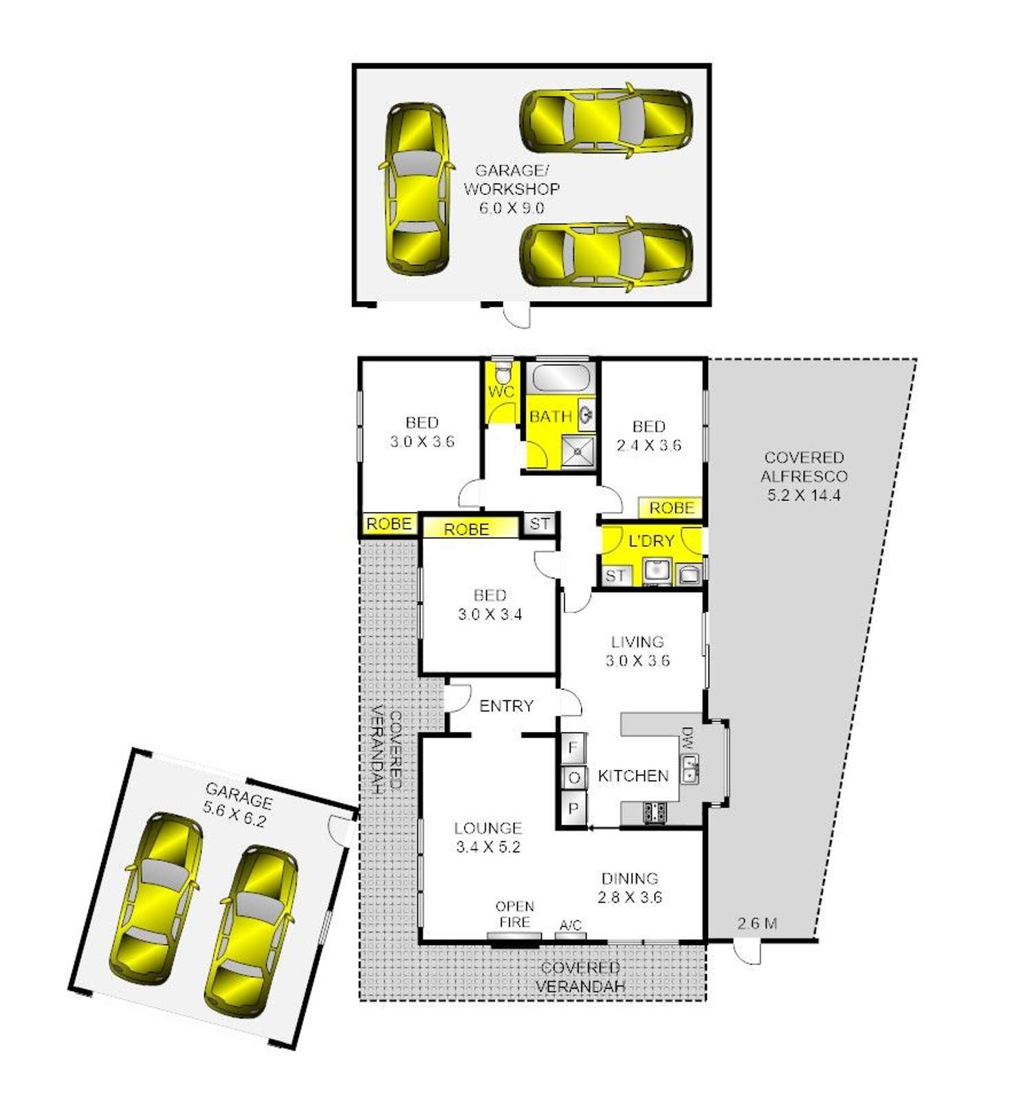 Floorplan of Homely house listing, 45 McClelland Avenue, Lara VIC 3212