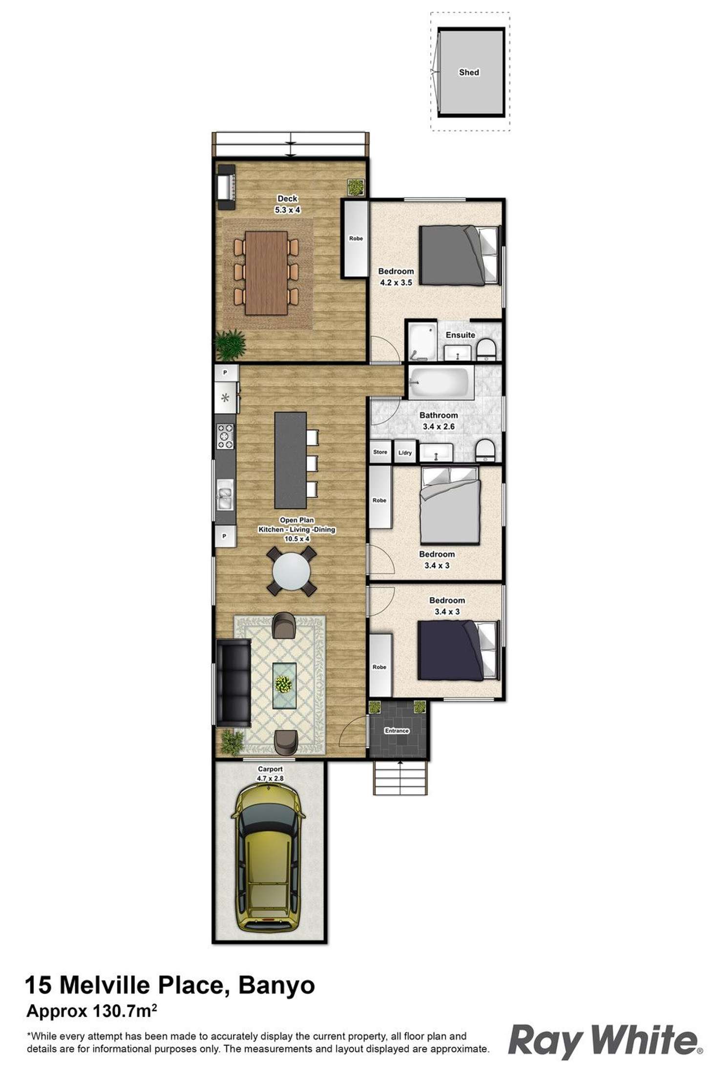 Floorplan of Homely house listing, 15 Melville Place, Banyo QLD 4014