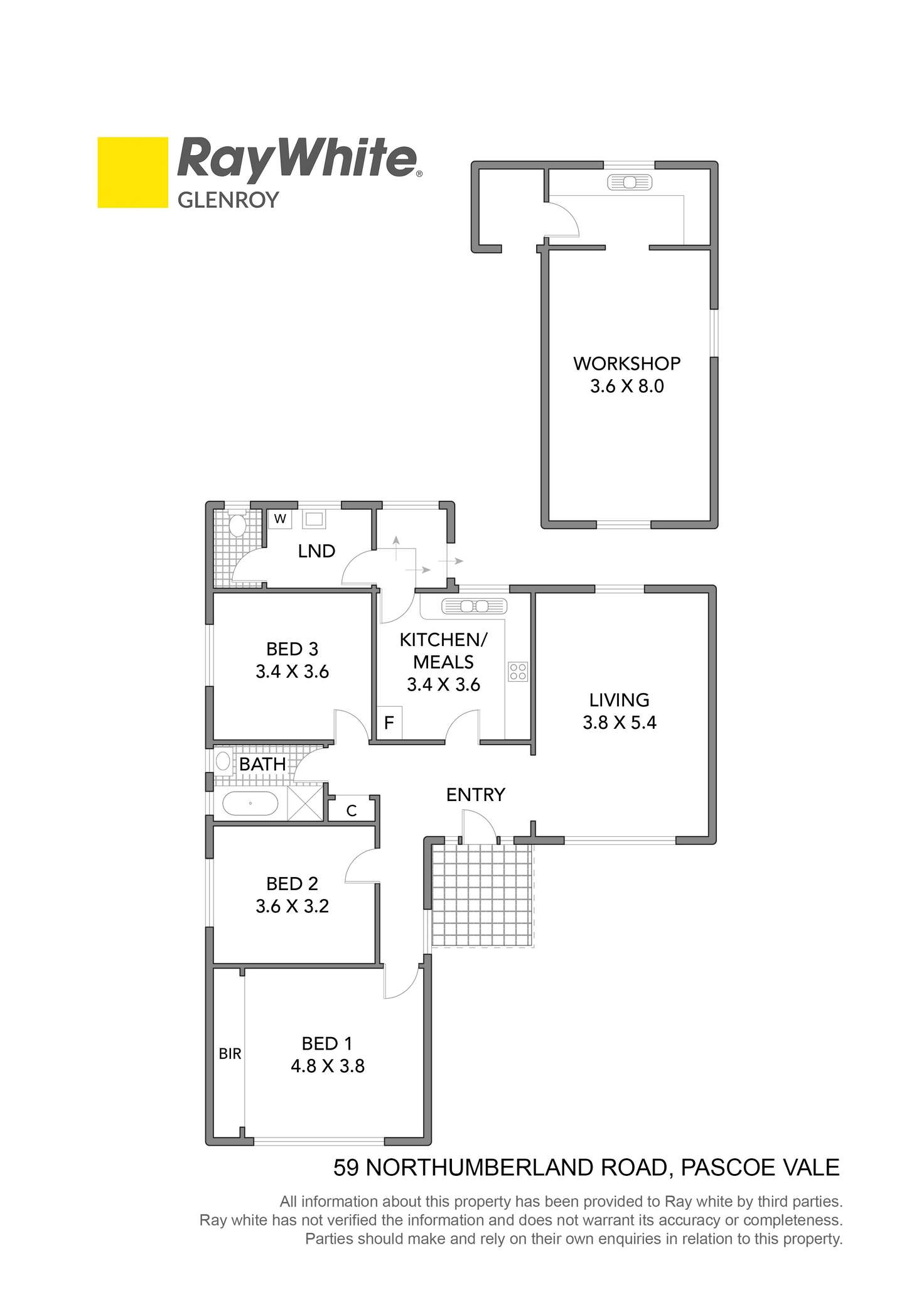 Floorplan of Homely house listing, 59 Northumberland Road, Pascoe Vale VIC 3044