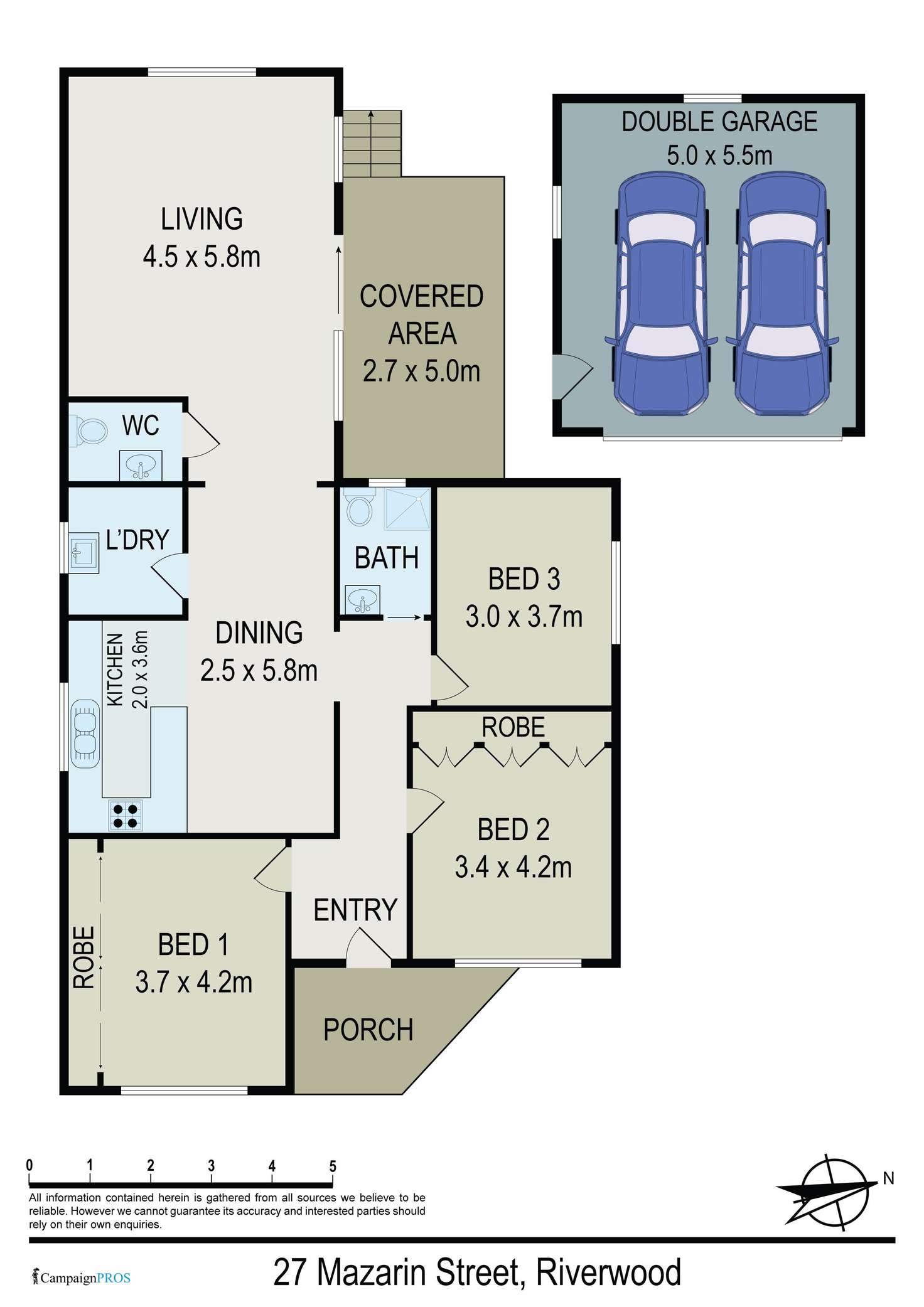 Floorplan of Homely house listing, 27 Mazarin Street, Riverwood NSW 2210