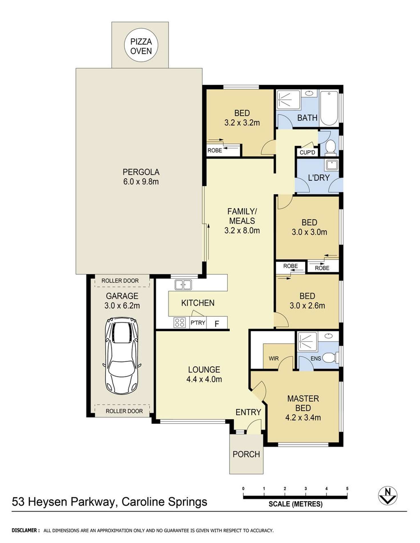 Floorplan of Homely house listing, 53 Heysen Parkway, Caroline Springs VIC 3023