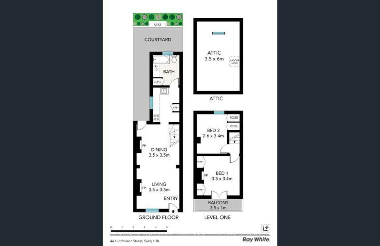 Floorplan of Homely house listing, 44 Hutchinson Street, Surry Hills NSW 2010