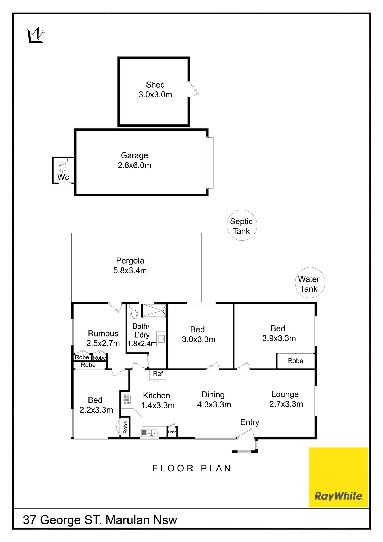 Floorplan of Homely house listing, 37 George Street, Marulan NSW 2579