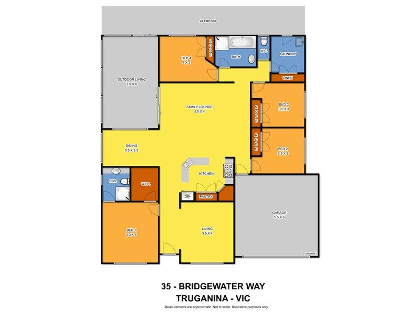 Floorplan of Homely house listing, 35 Bridgewater Way, Truganina VIC 3029