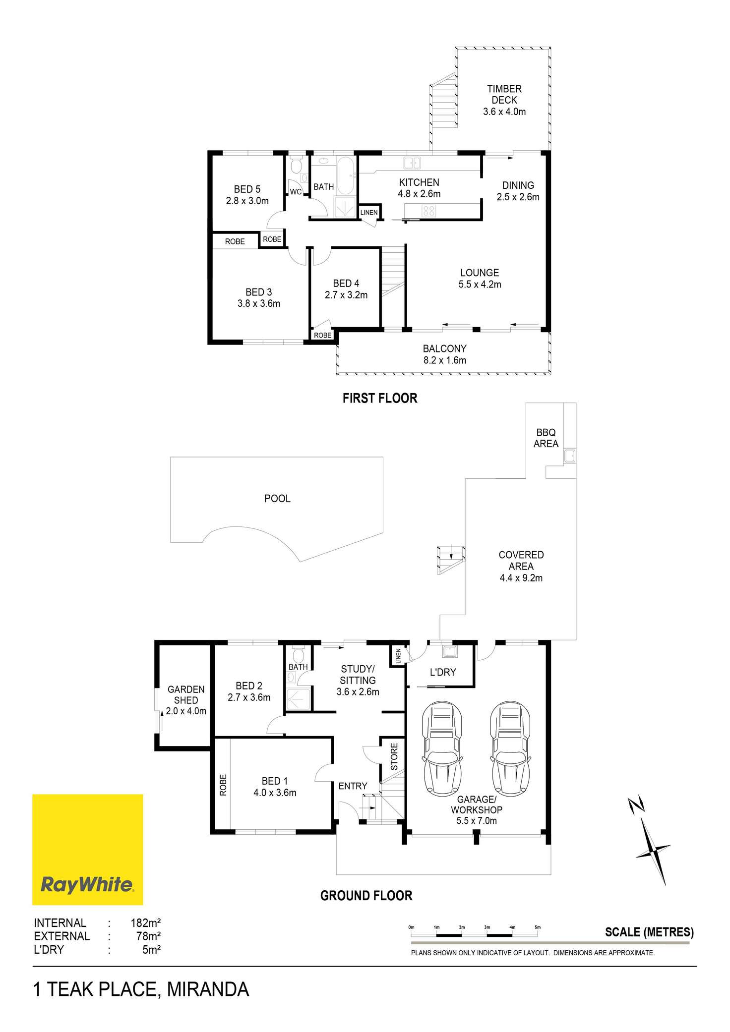 Floorplan of Homely house listing, 1 Teak Place, Miranda NSW 2228