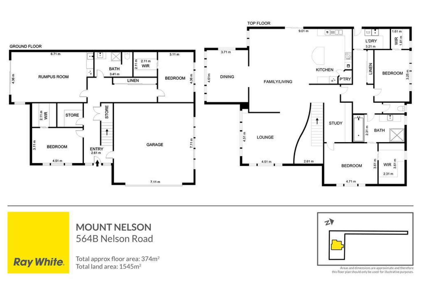 Floorplan of Homely house listing, 564B Nelson Road, Mount Nelson TAS 7007