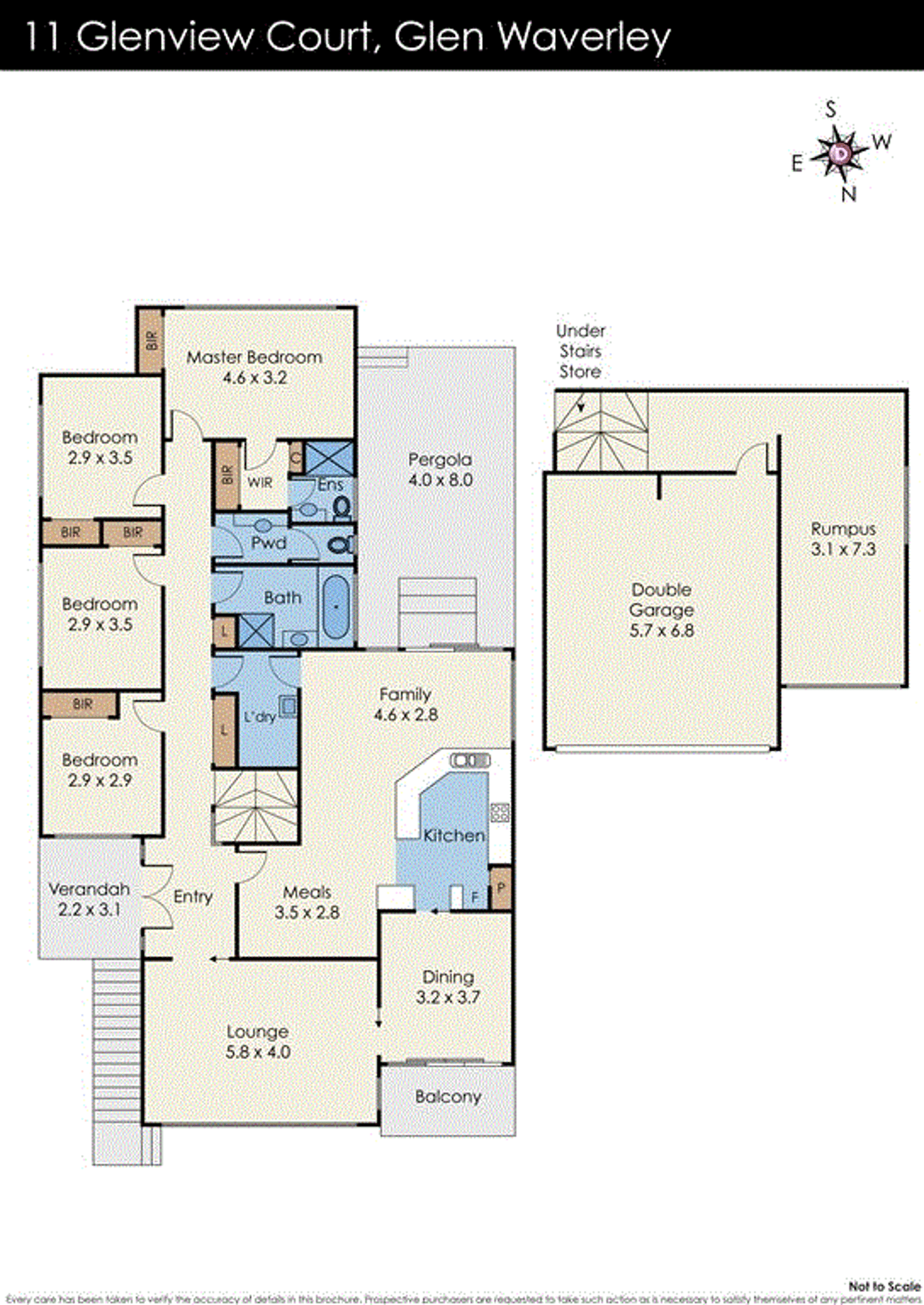 Floorplan of Homely house listing, 11 Glenview Court, Glen Waverley VIC 3150