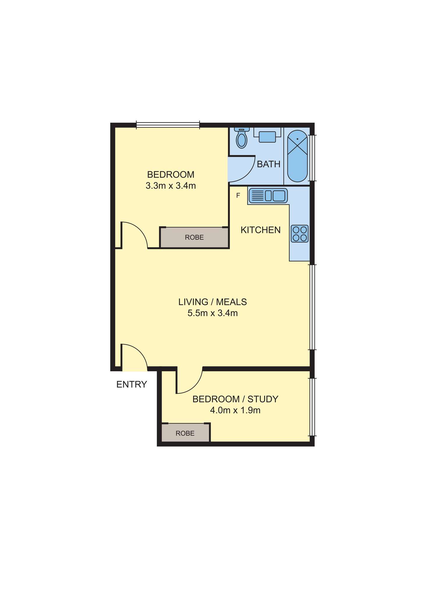 Floorplan of Homely apartment listing, 2/15 De Carle Street, Brunswick VIC 3056