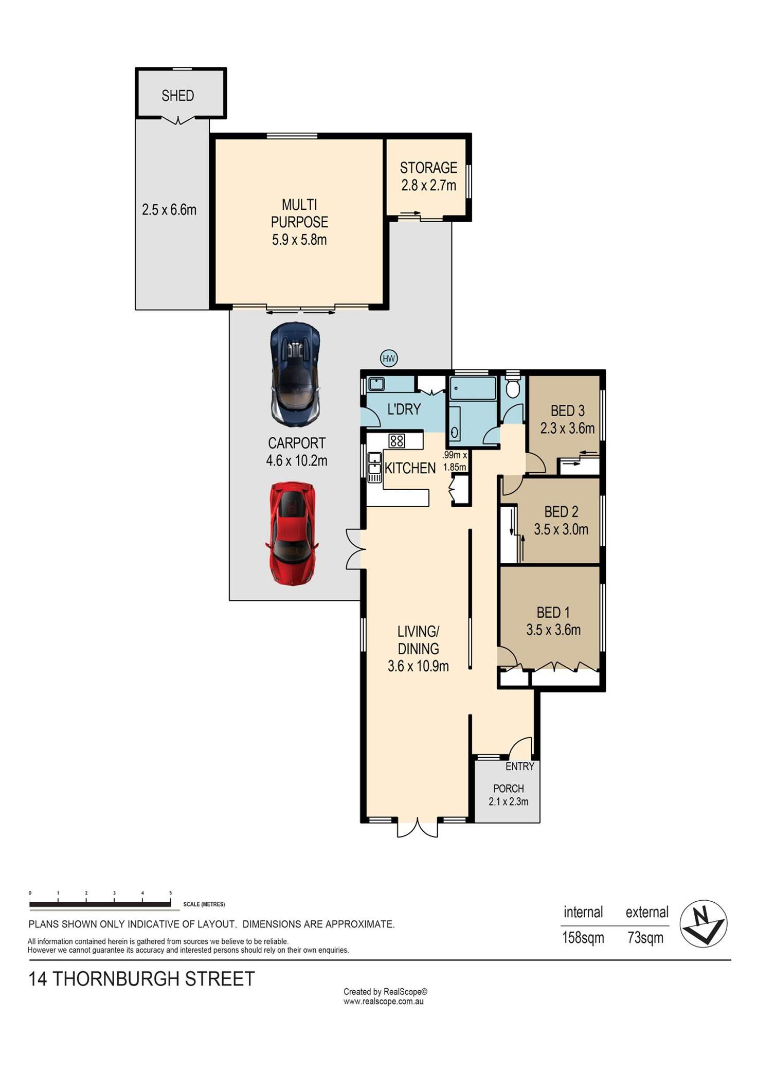 Floorplan of Homely house listing, 14 Thornburgh Street, Oxley QLD 4075