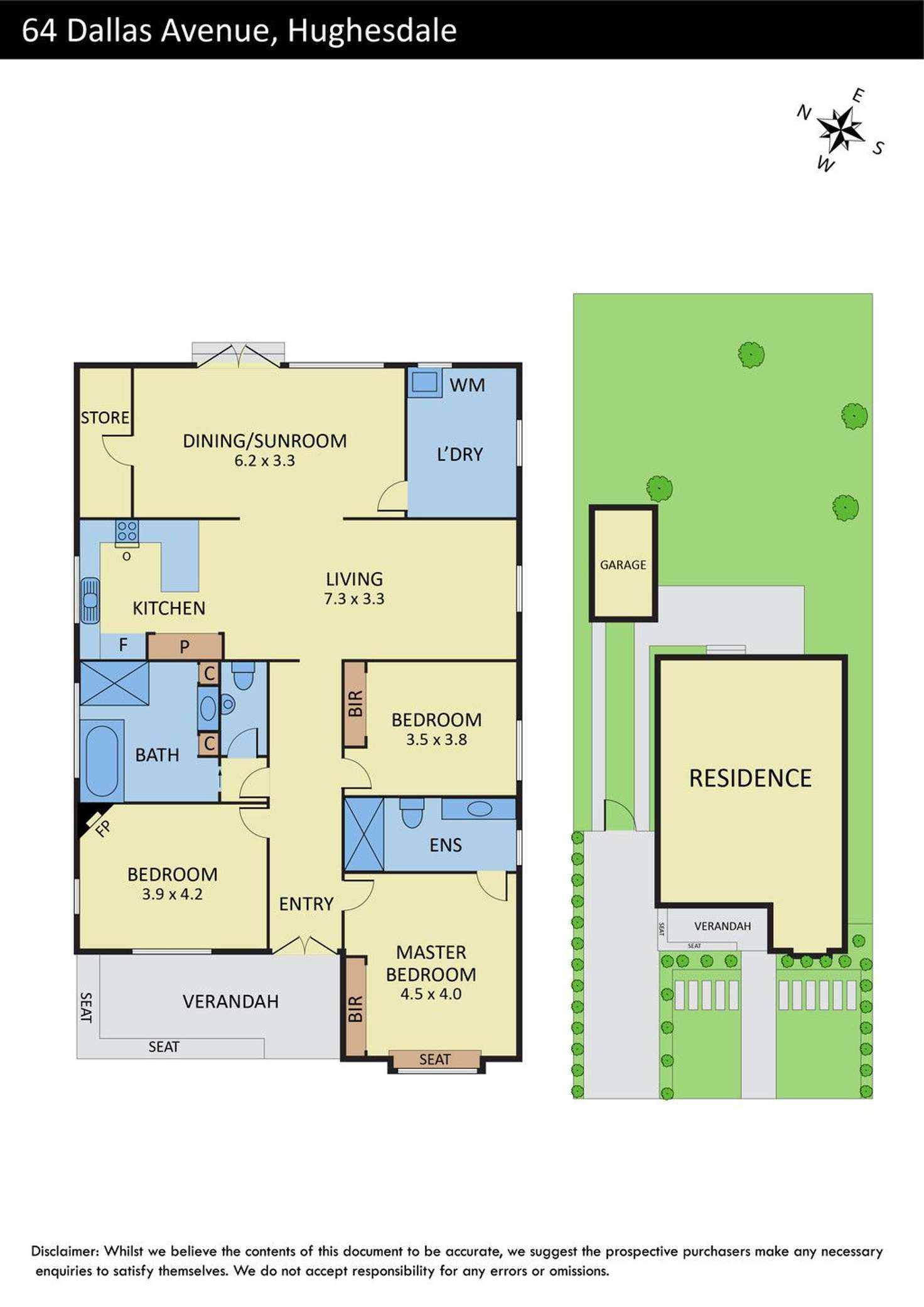 Floorplan of Homely house listing, 64 Dallas Avenue, Hughesdale VIC 3166